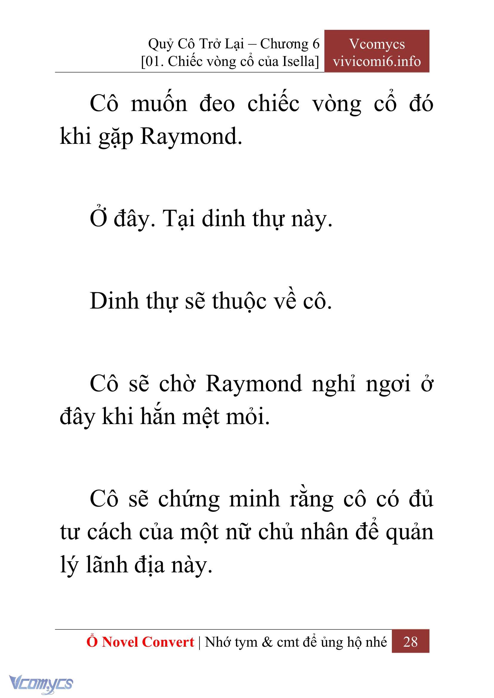 [Novel] Quý Cô Trở Lại Chap 6 - Trang 2