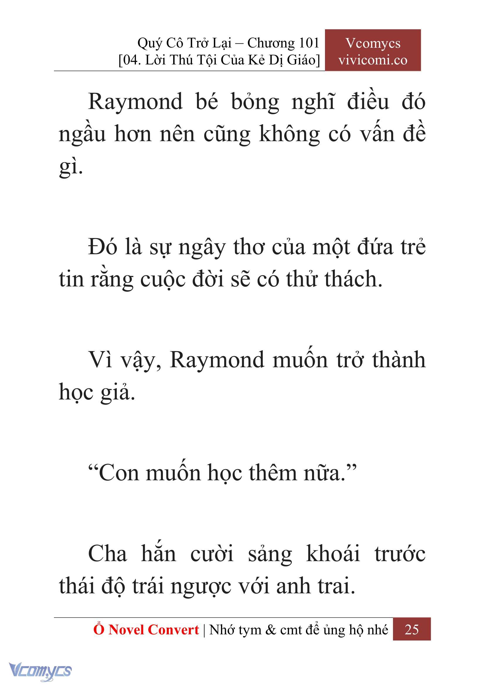 [Novel] Quý Cô Trở Lại Chap 101 - Trang 2