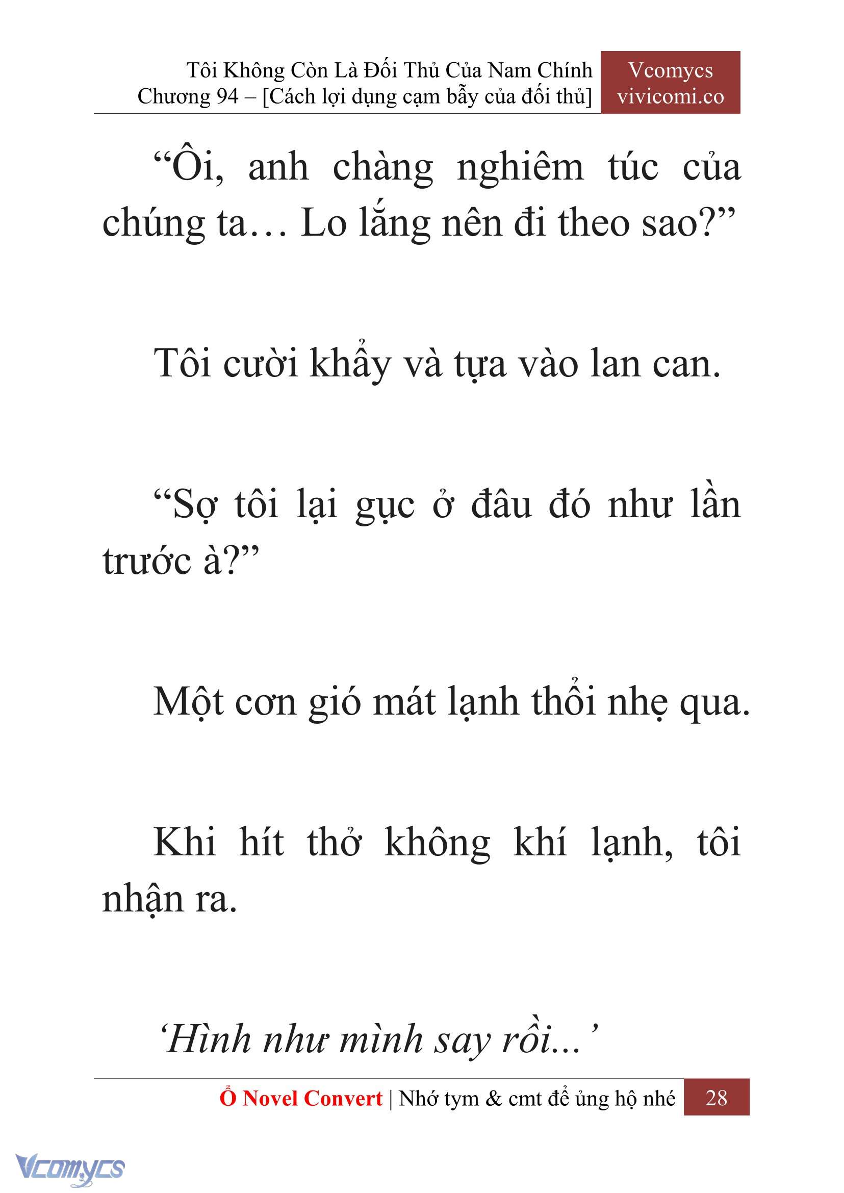 [Novel] Tôi Không Còn Là Đối Thủ Của Nam Chính Chap 94 - Trang 2