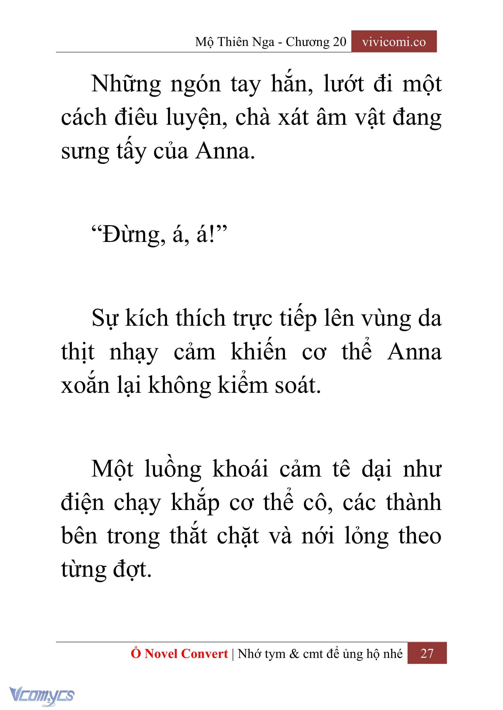 [Novel] Mộ Thiên Nga Chap 20 - Next Chap 21