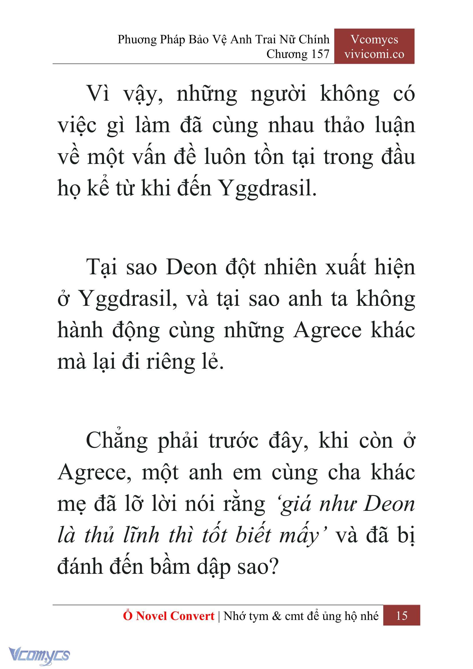 [Novel] Phương Pháp Bảo Vệ Anh Trai Nữ Chính Chap 157 - Trang 2