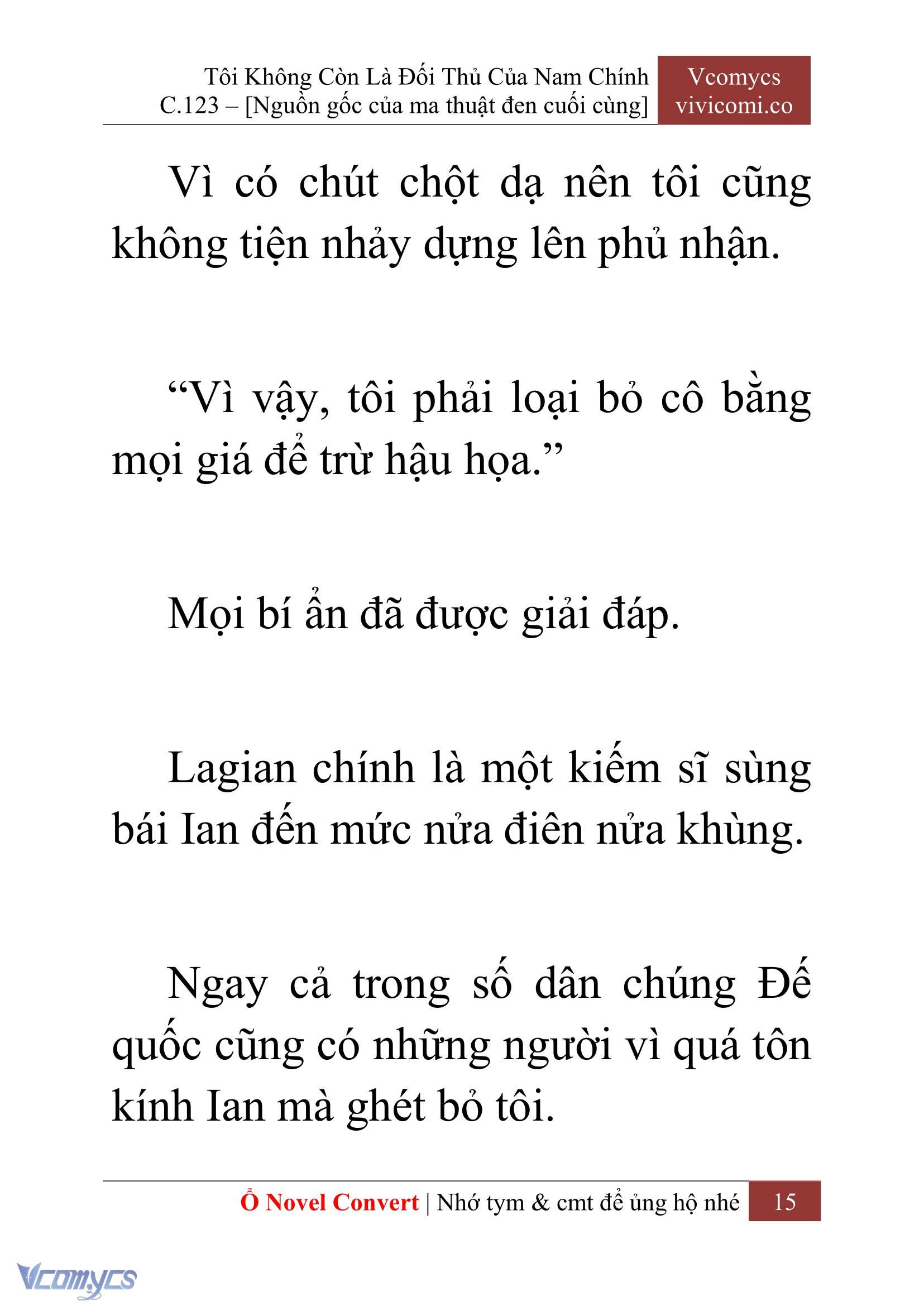 [Novel] Tôi Không Còn Là Đối Thủ Của Nam Chính Chap 123 - Trang 2