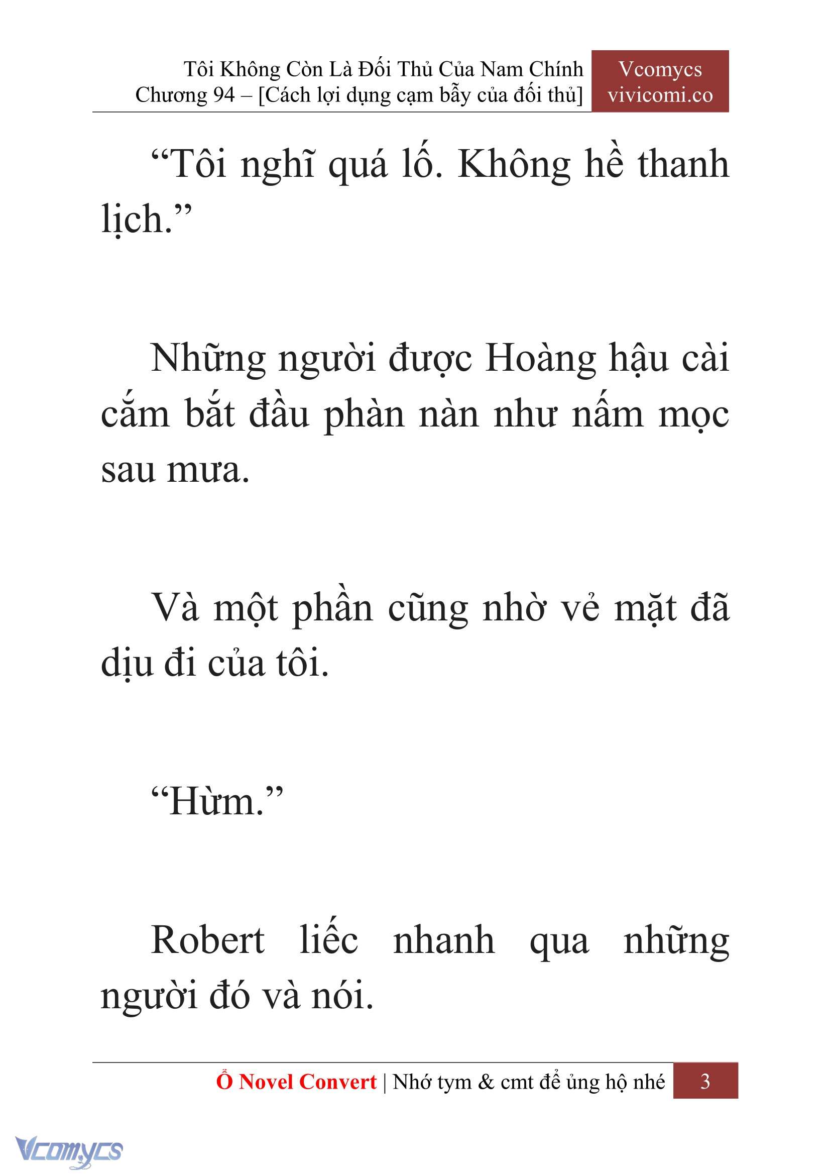 [Novel] Tôi Không Còn Là Đối Thủ Của Nam Chính Chap 94 - Trang 2