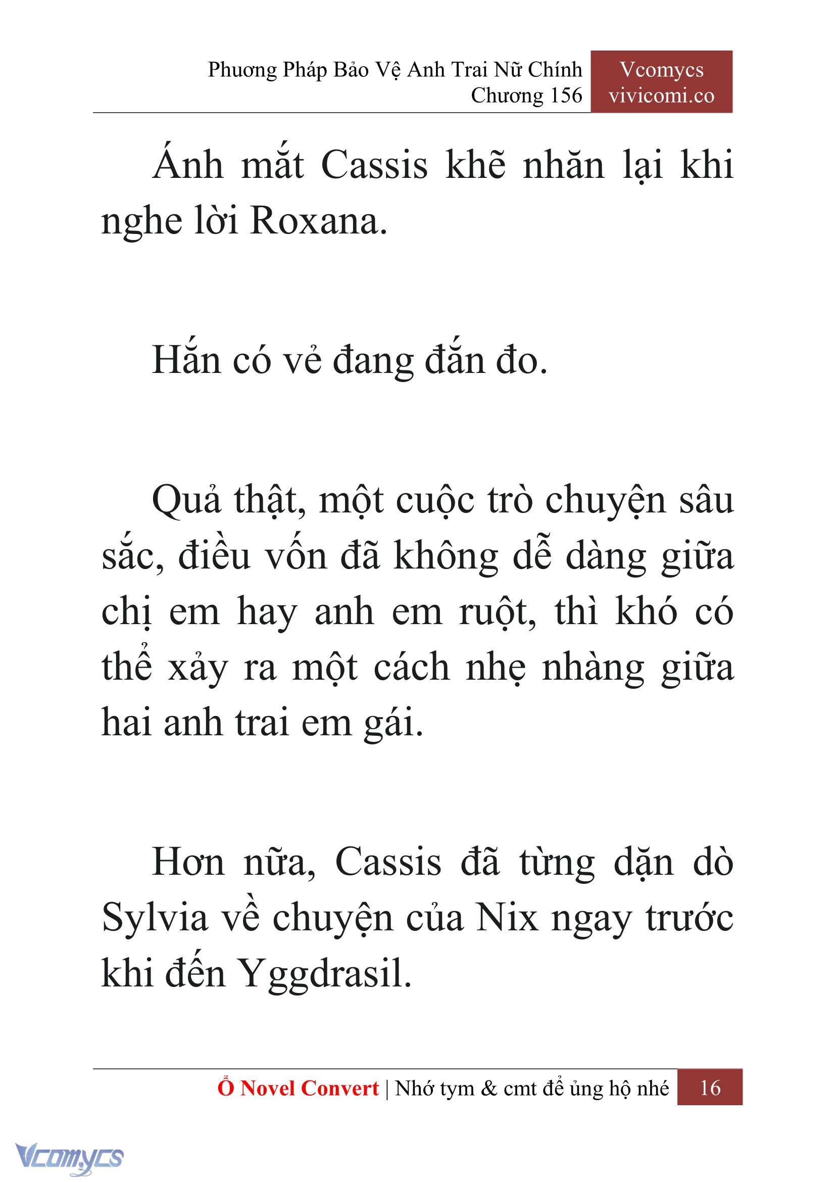 [Novel] Phương Pháp Bảo Vệ Anh Trai Nữ Chính Chap 156 - Trang 2