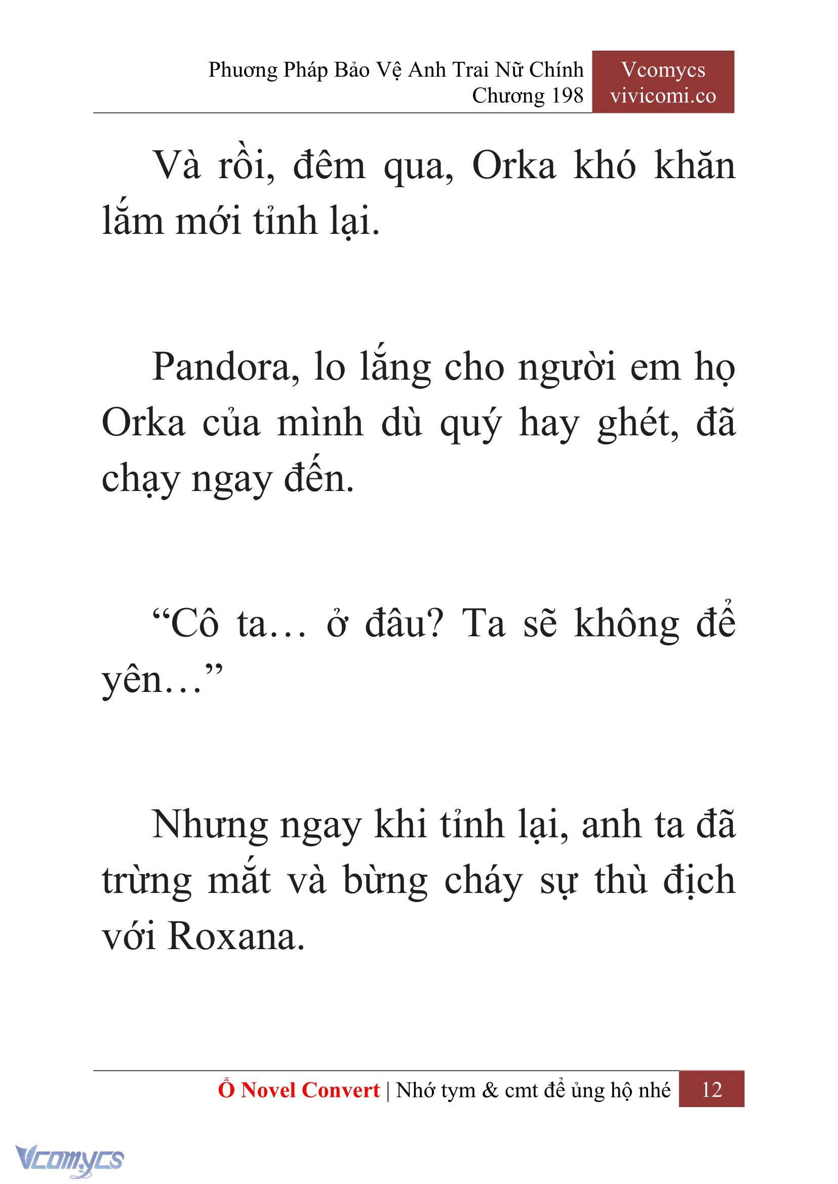 [Novel] Phương Pháp Bảo Vệ Anh Trai Nữ Chính Chap 198 - Trang 2
