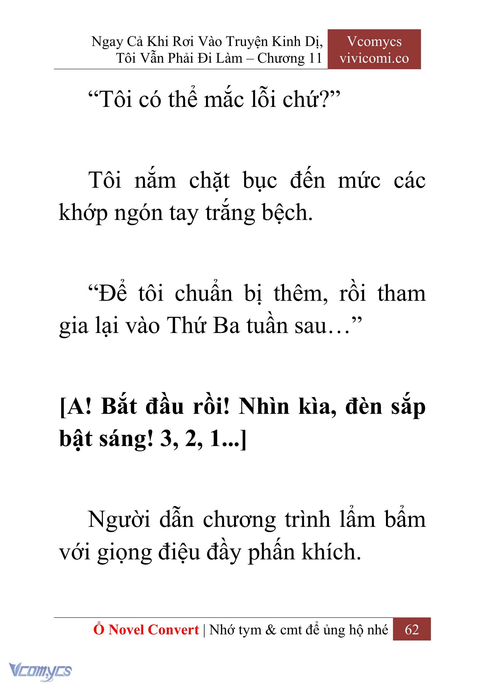 [Novel] Ngay Cả Khi Rơi Vào Truyện Kinh Dị, Tôi Vẫn Phải Đi Làm Chap 11 - Trang 2