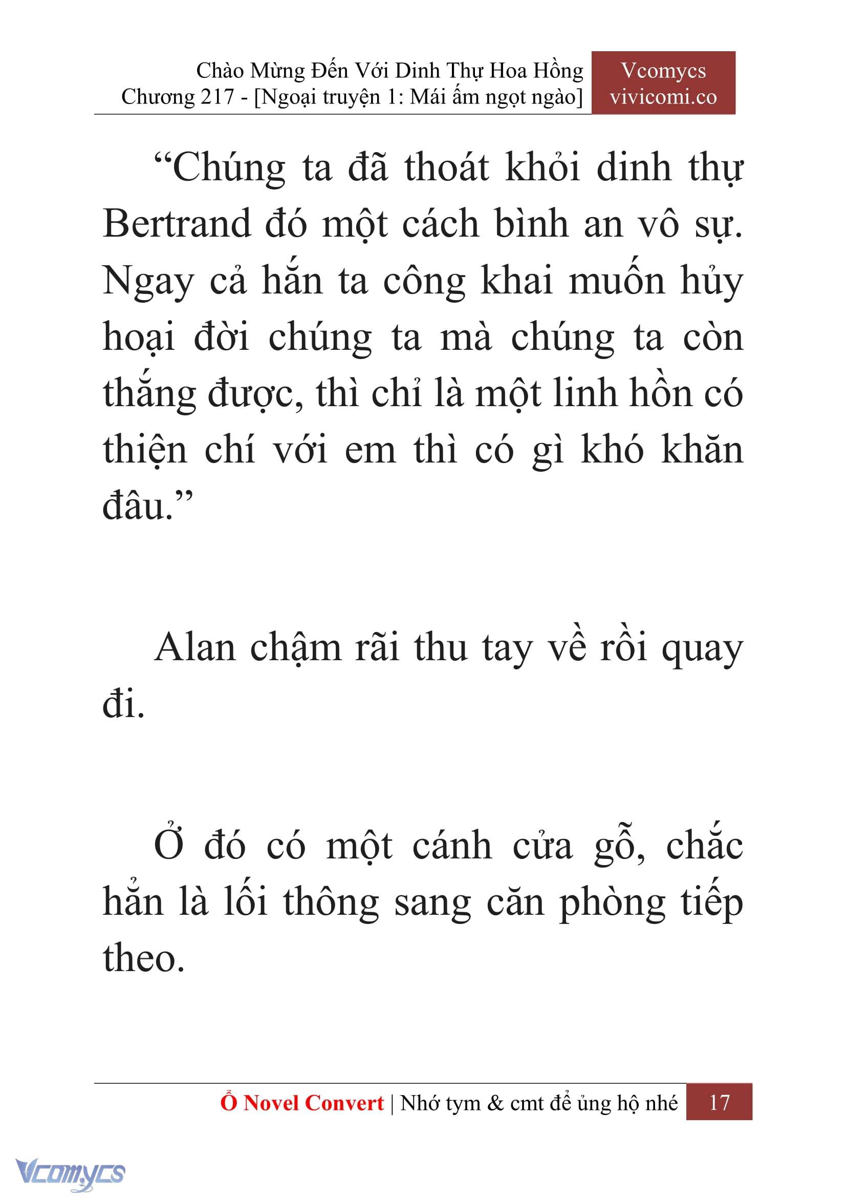 [Novel] Chào Mừng Đến Với Dinh Thự Hoa Hồng Chap 217 - Trang 2