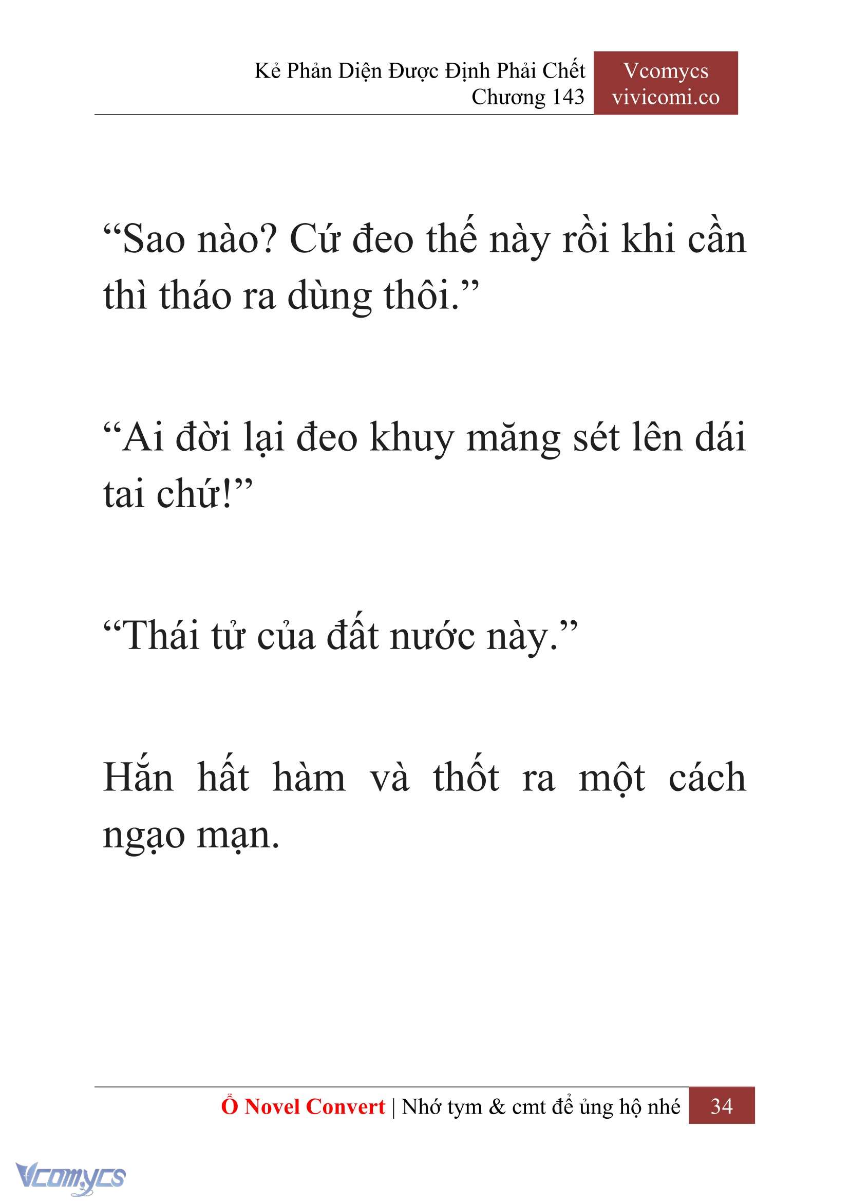 [Novel] Kẻ Phản Diện Được Định Phải Chết Chap 143 - Next Chap 144