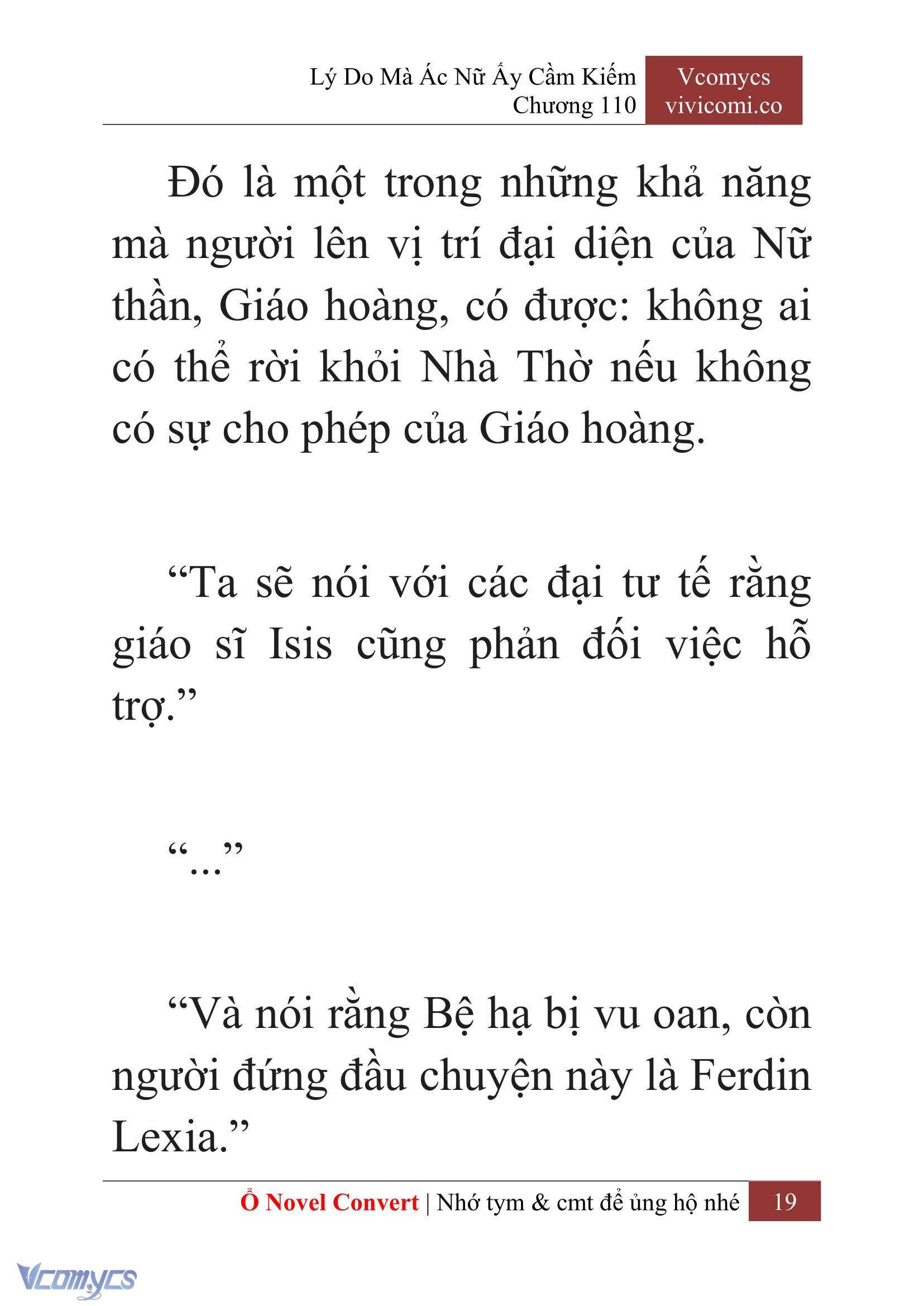 [Novel] Lý Do Mà Ác Nữ Ấy Cầm Kiếm Chap 110 - Next Chap 111