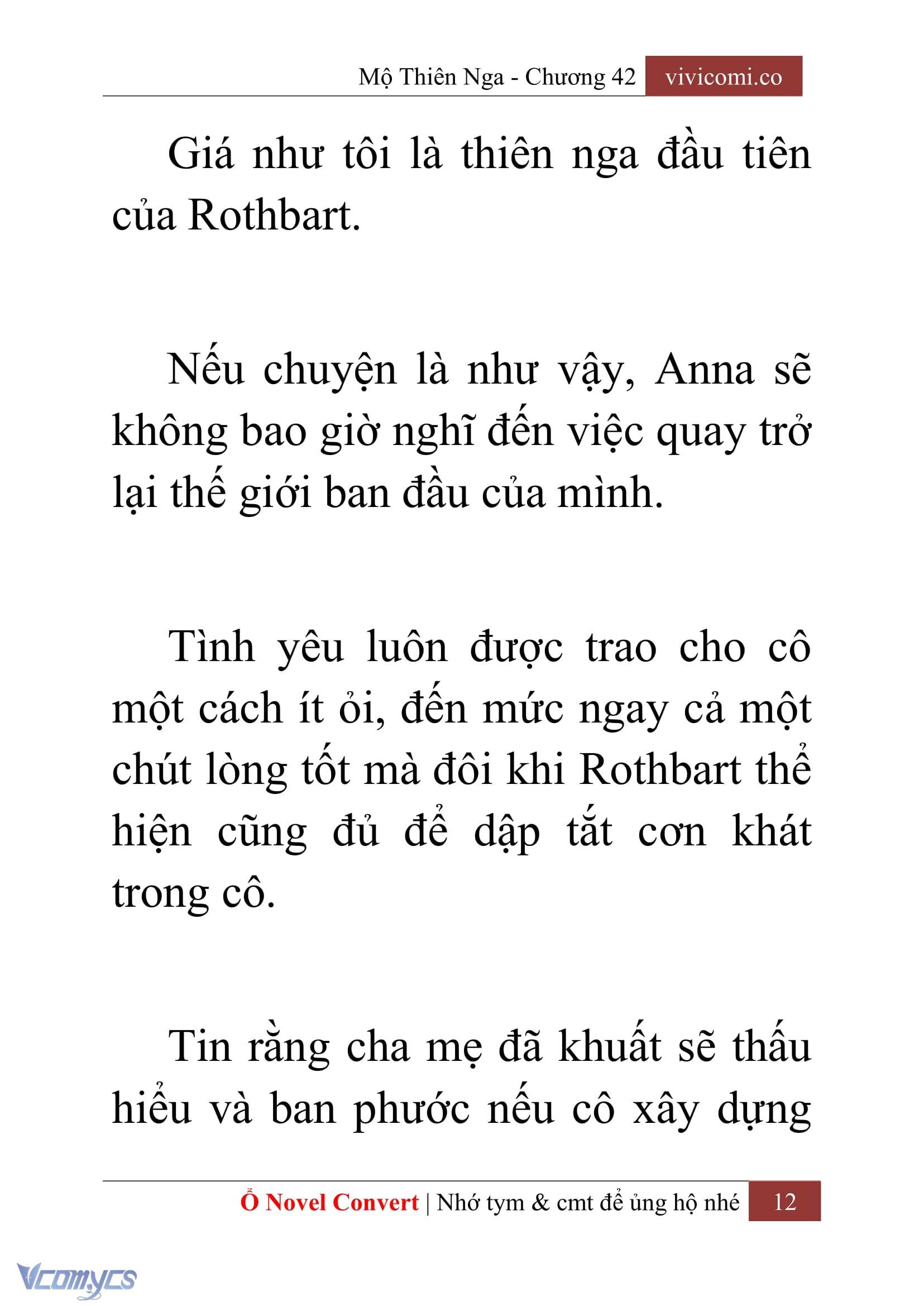 [Novel] Mộ Thiên Nga Chap 42 - Trang 2