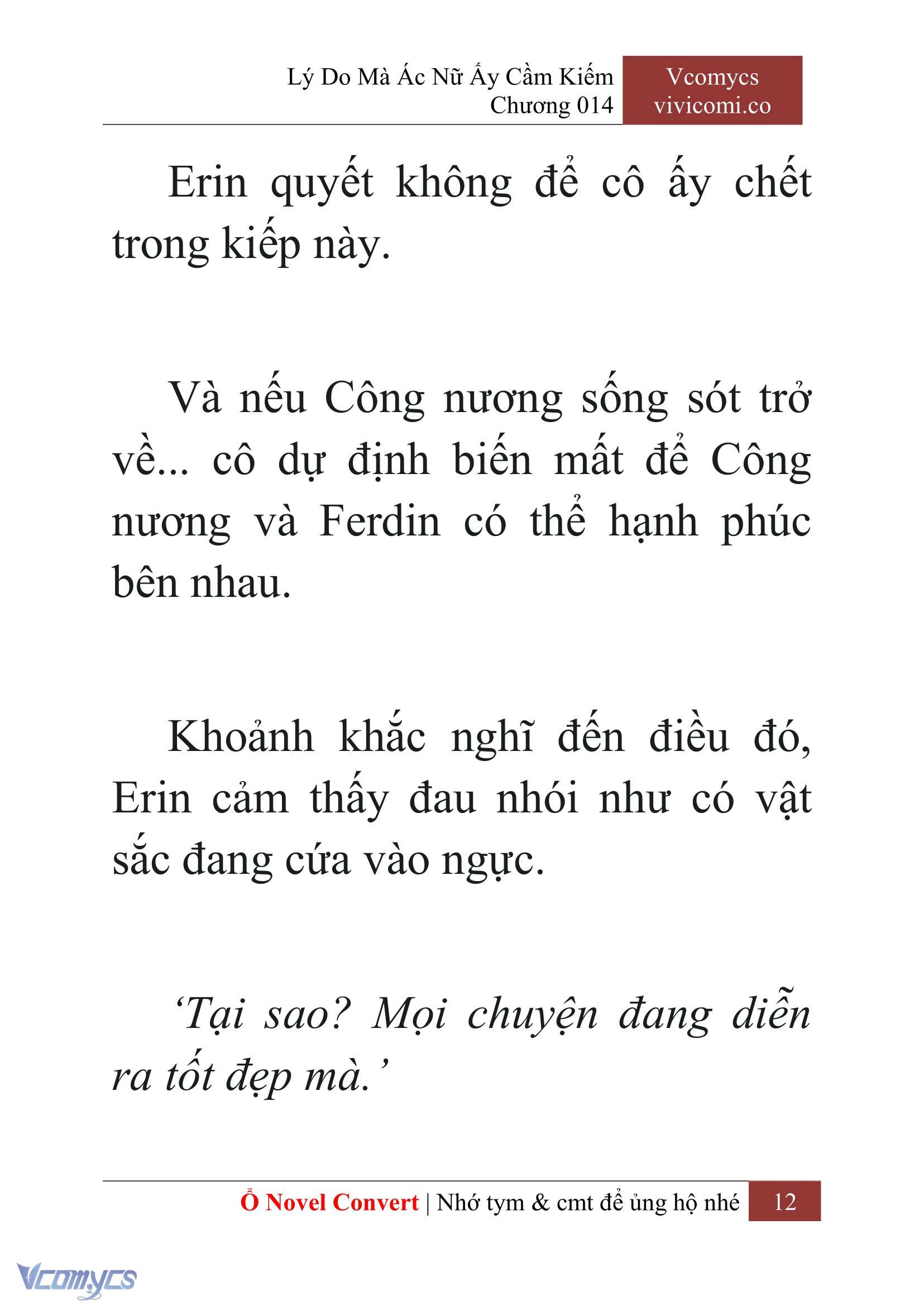 [Novel] Lý Do Mà Ác Nữ Ấy Cầm Kiếm Chap 14 - Next Chap 15