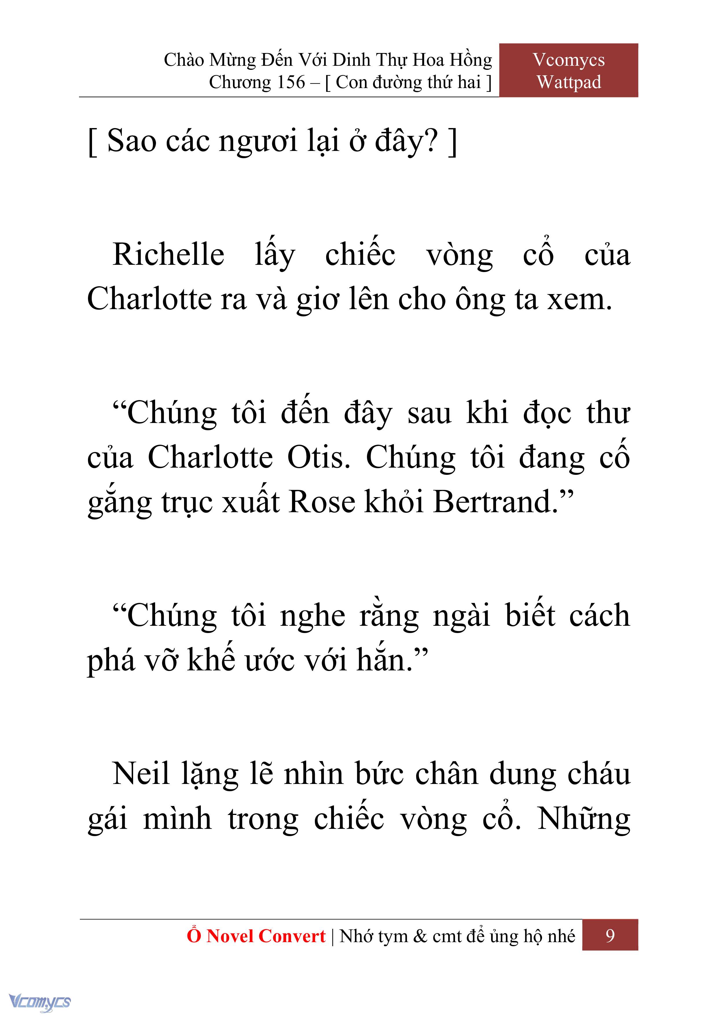 [Novel] Chào Mừng Đến Với Dinh Thự Hoa Hồng Chap 156 - Trang 2