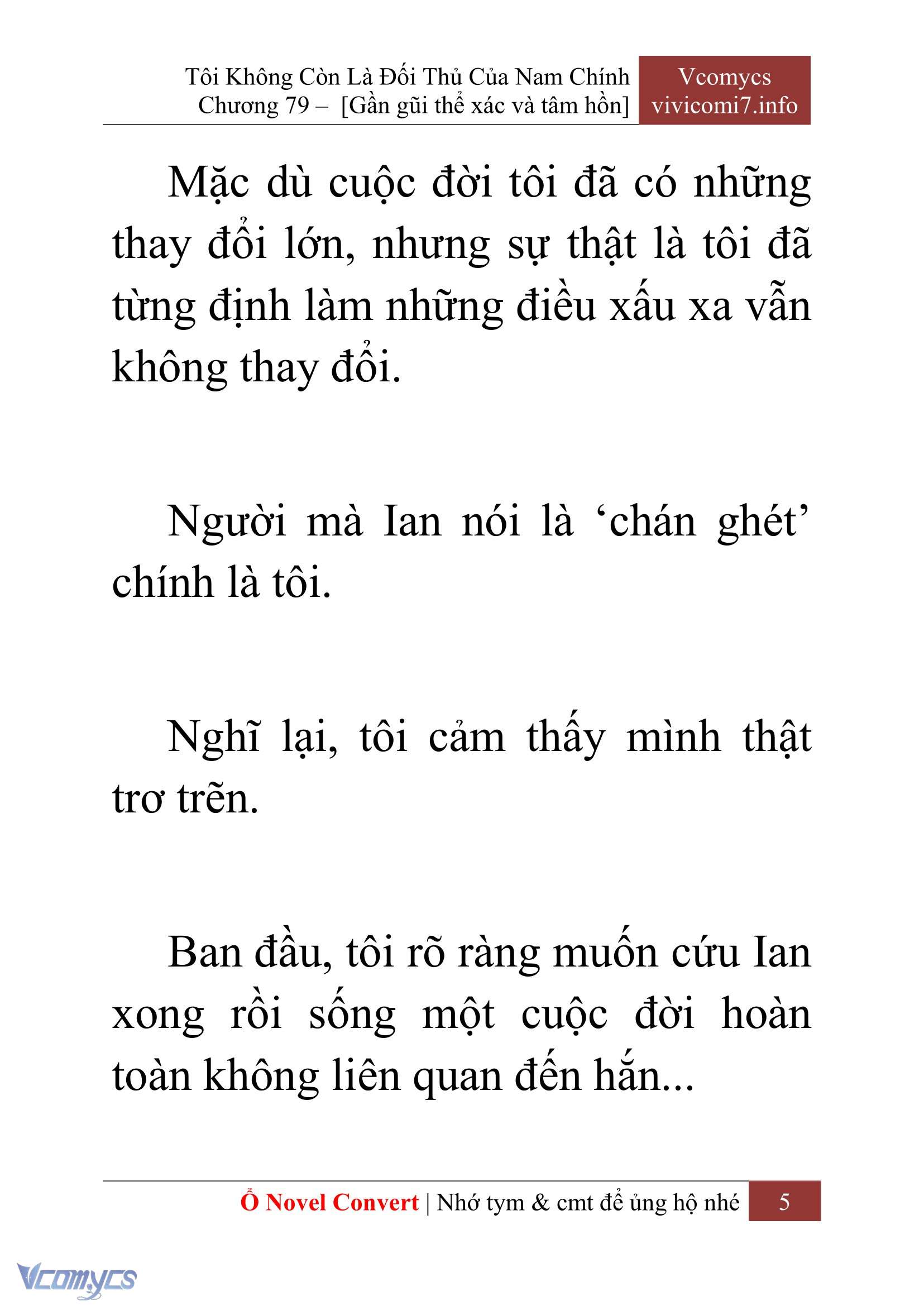 [Novel] Tôi Không Còn Là Đối Thủ Của Nam Chính Chap 79 - Trang 2