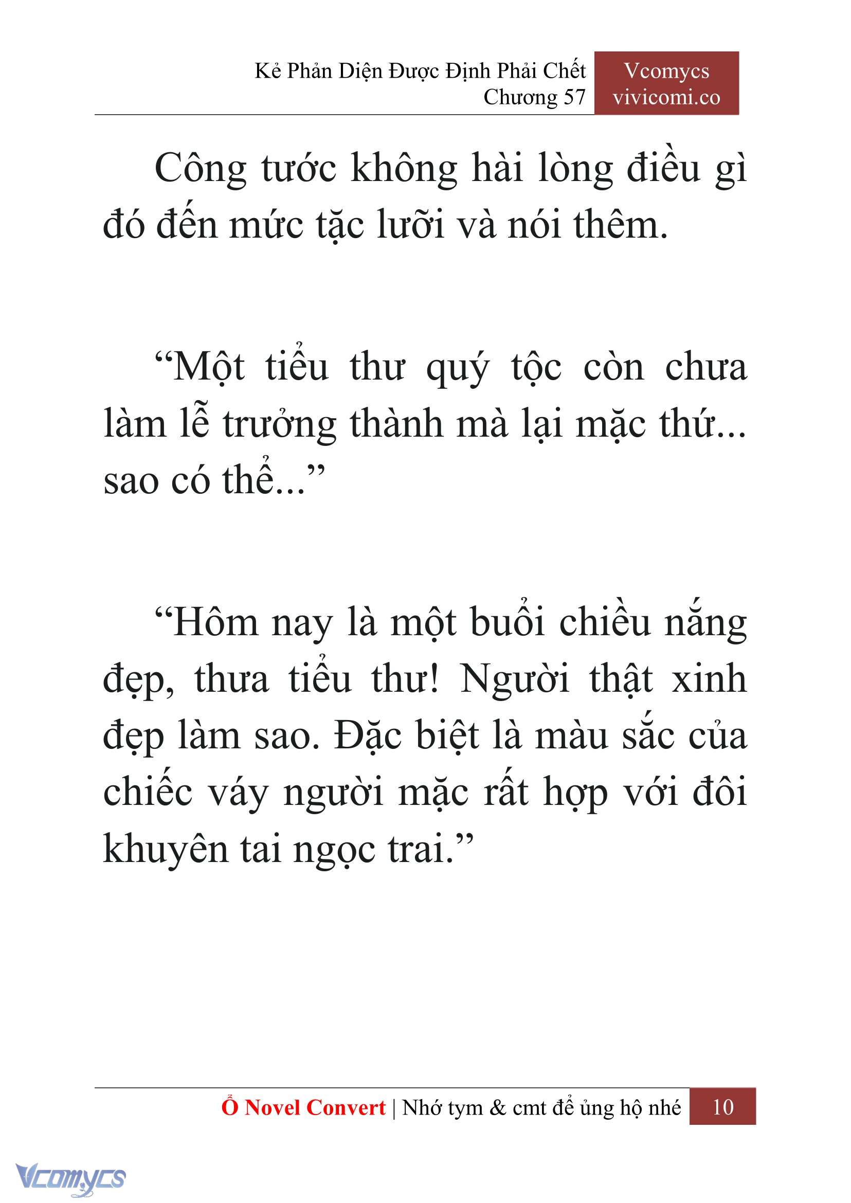 [Novel] Kẻ Phản Diện Được Định Phải Chết Chap 57 - Next Chap 58