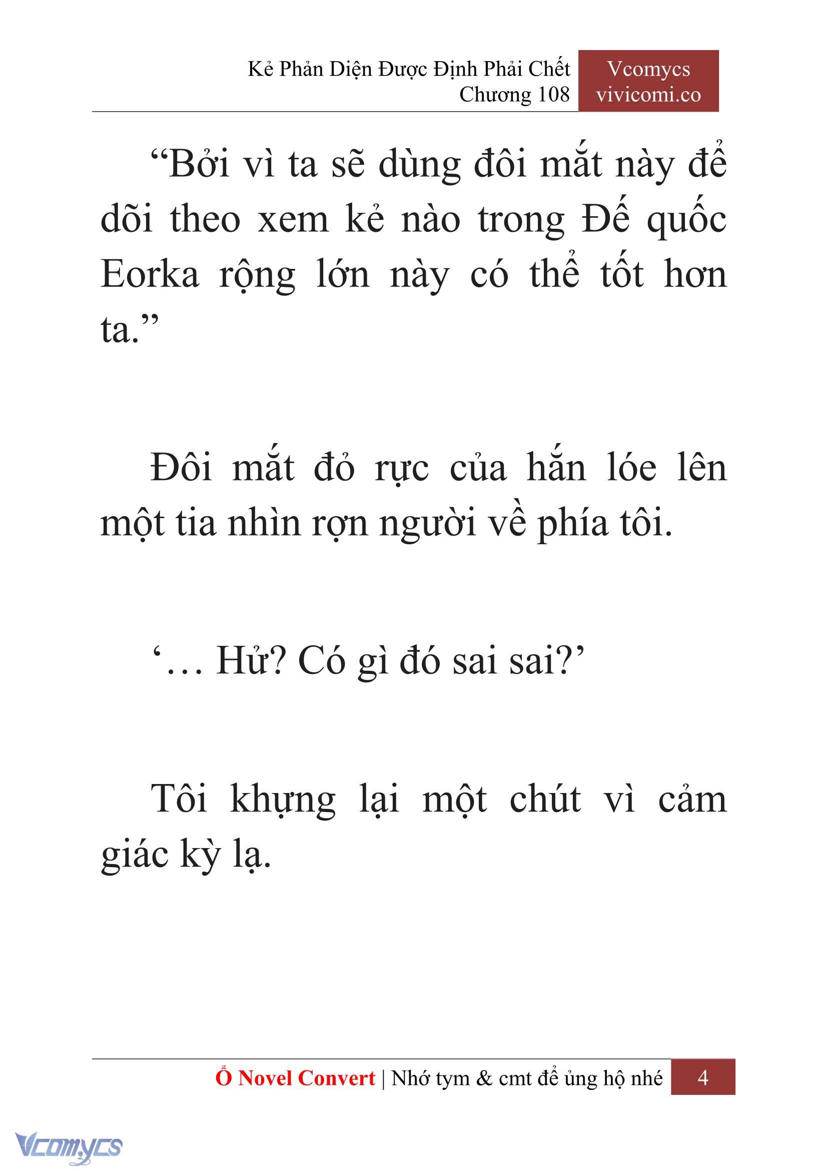 [Novel] Kẻ Phản Diện Được Định Phải Chết Chap 108 - Next Chap 109