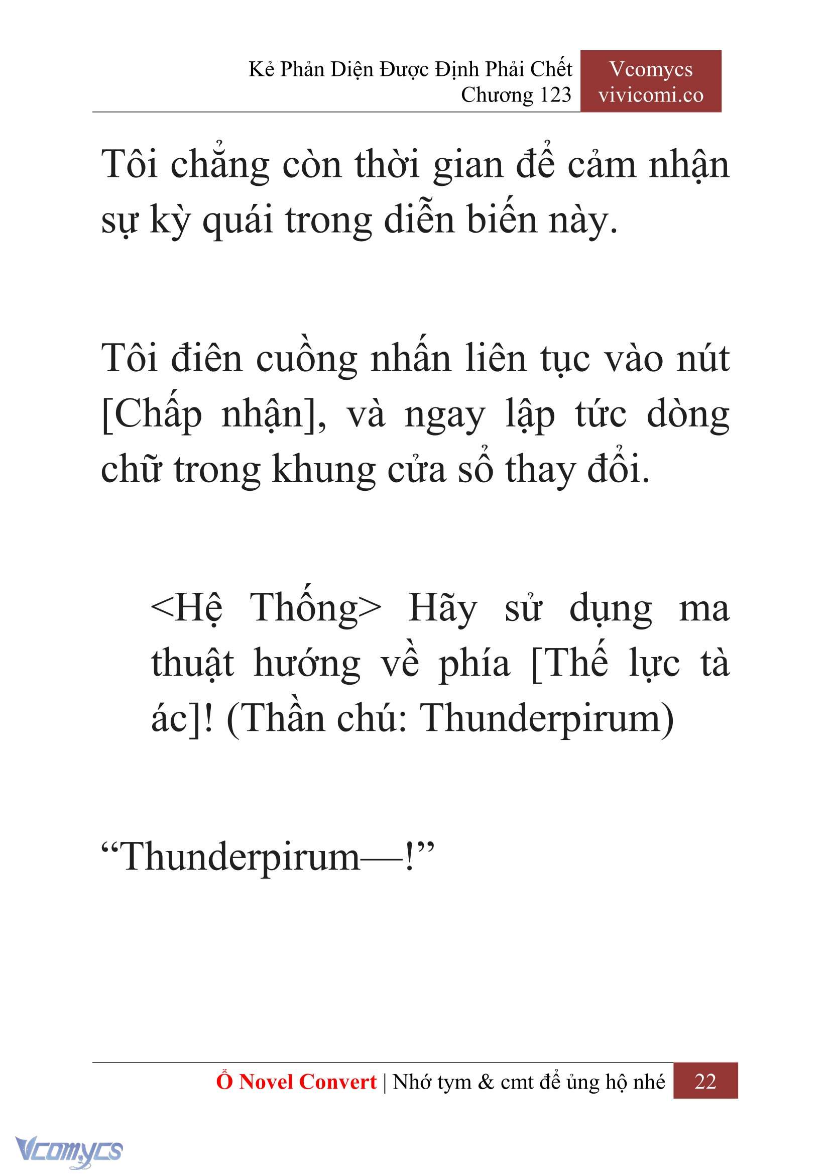 [Novel] Kẻ Phản Diện Được Định Phải Chết Chap 123 - Trang 2