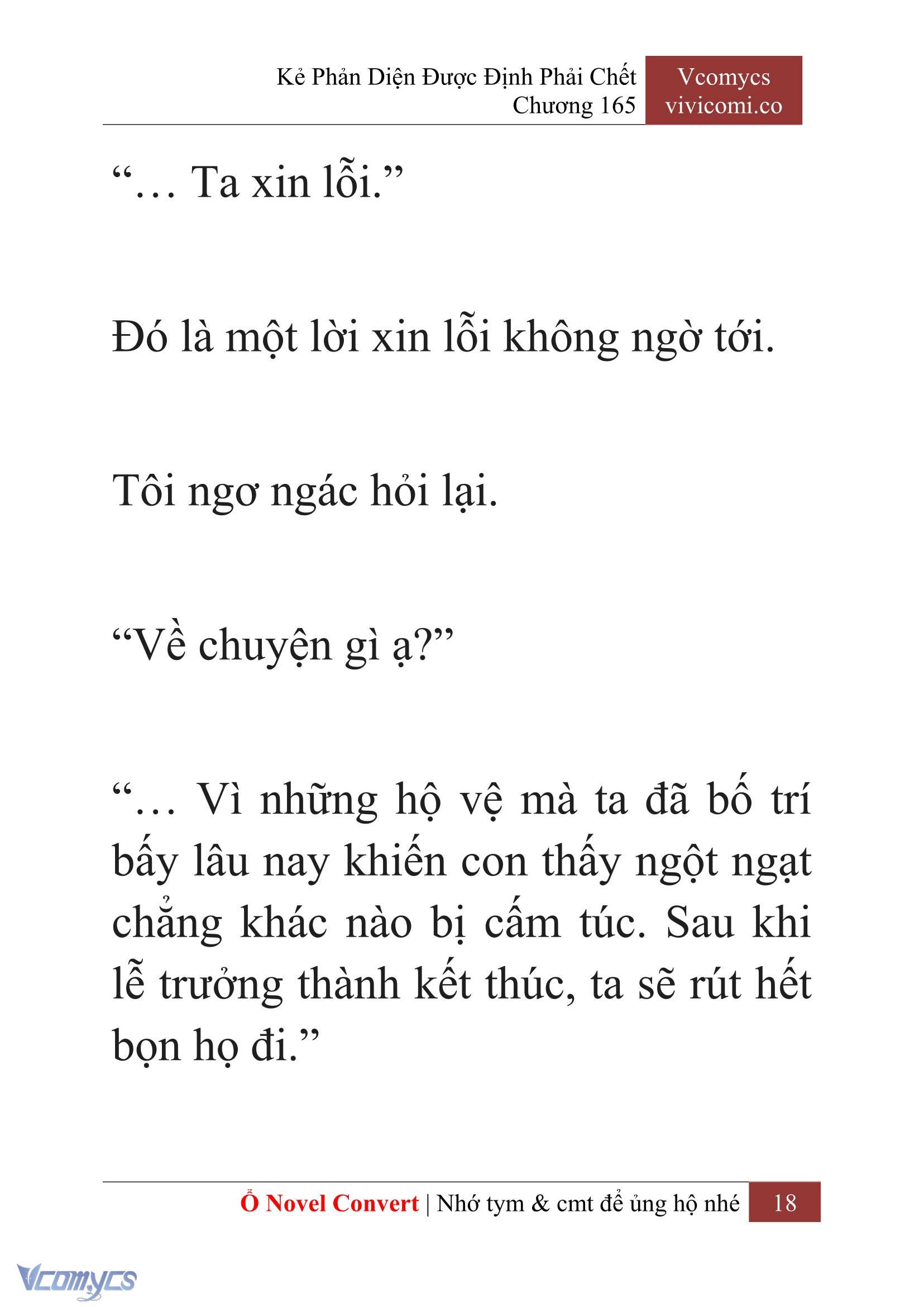 [Novel] Kẻ Phản Diện Được Định Phải Chết Chap 165 - Trang 2