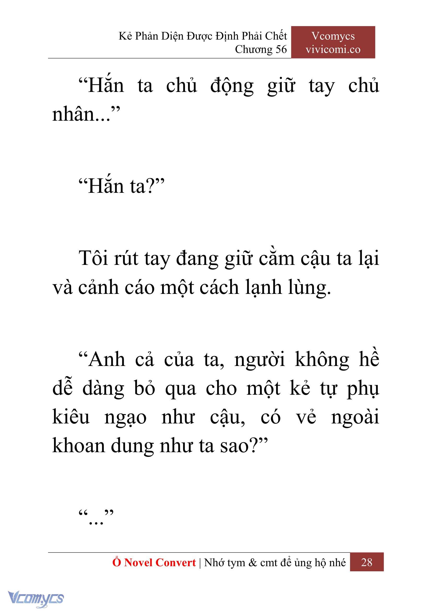 [Novel] Kẻ Phản Diện Được Định Phải Chết Chap 56 - Next Chap 57