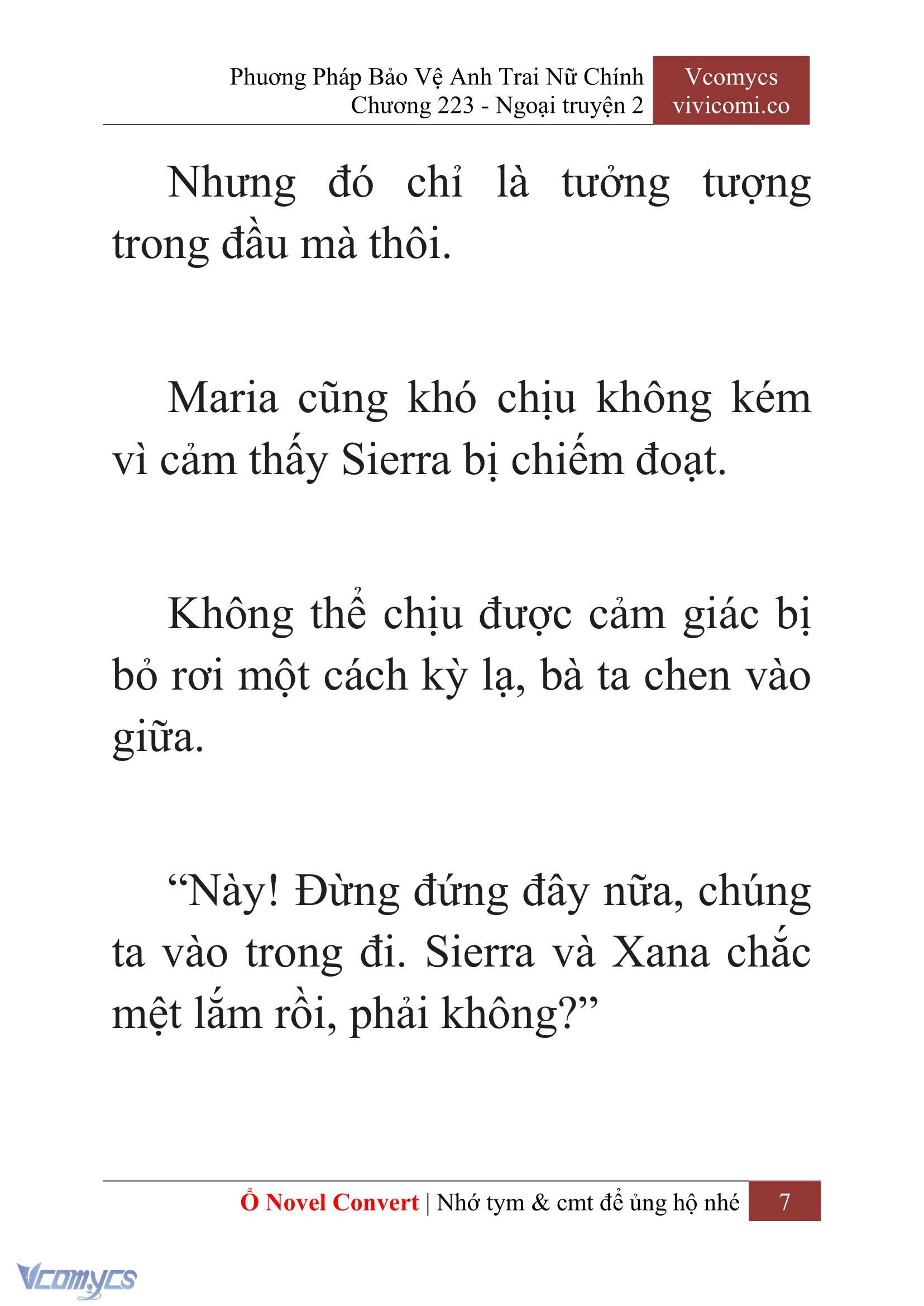 [Novel] Phương Pháp Bảo Vệ Anh Trai Nữ Chính Chap 223 - Trang 2