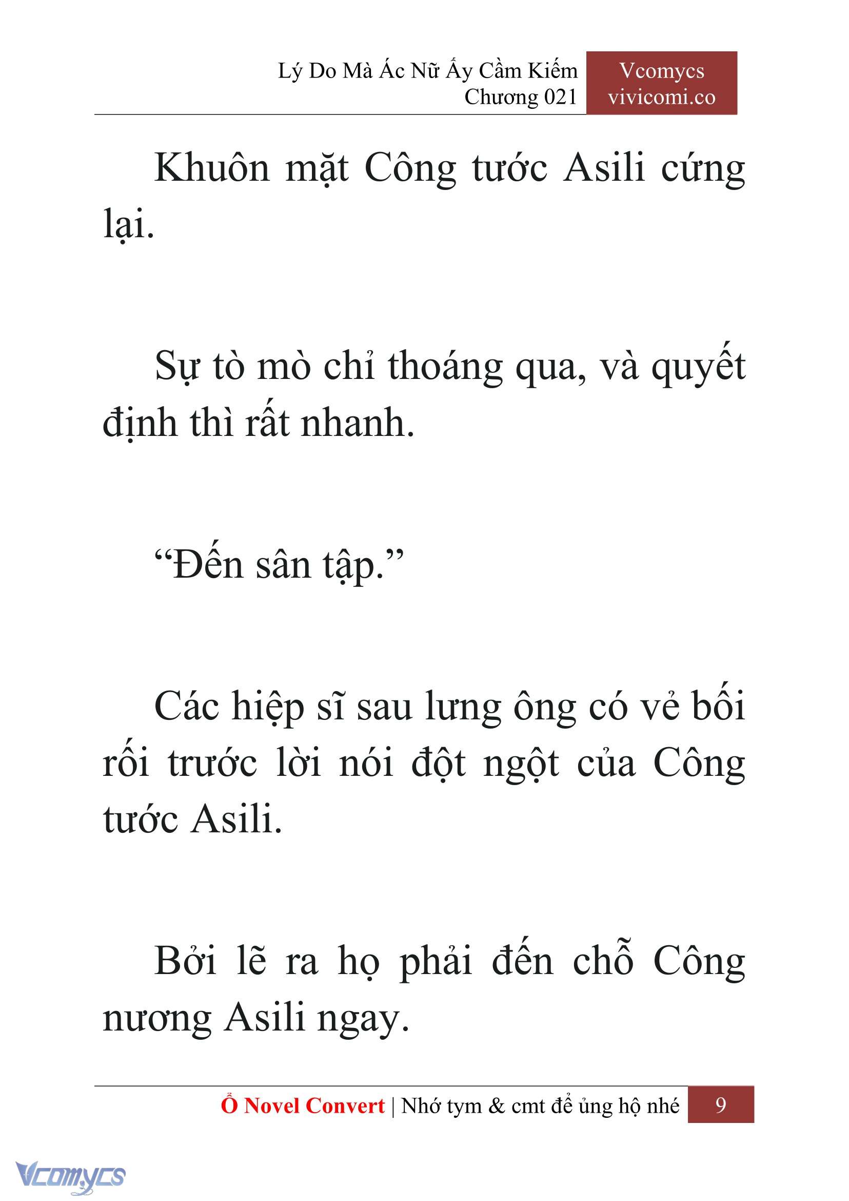 [Novel] Lý Do Mà Ác Nữ Ấy Cầm Kiếm Chap 21 - Trang 2