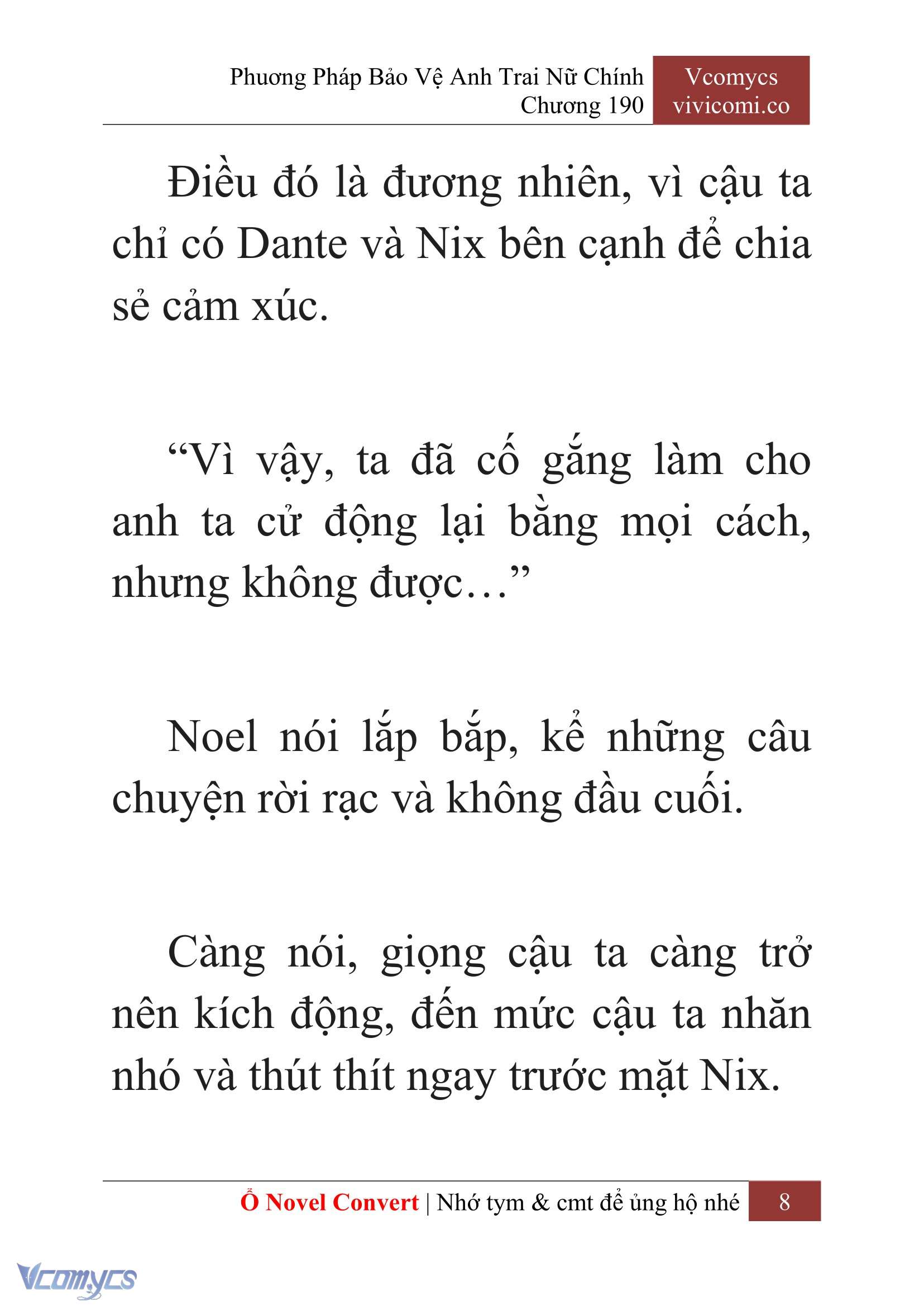 [Novel] Phương Pháp Bảo Vệ Anh Trai Nữ Chính Chap 190 - Trang 2