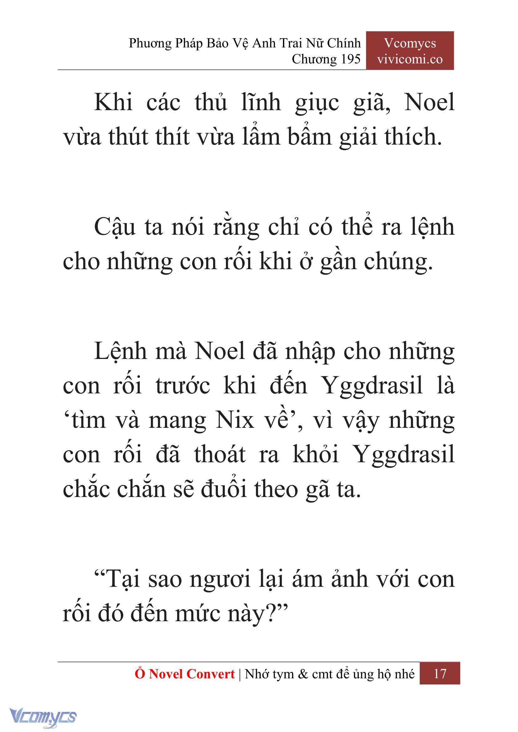 [Novel] Phương Pháp Bảo Vệ Anh Trai Nữ Chính Chap 195 - Trang 2
