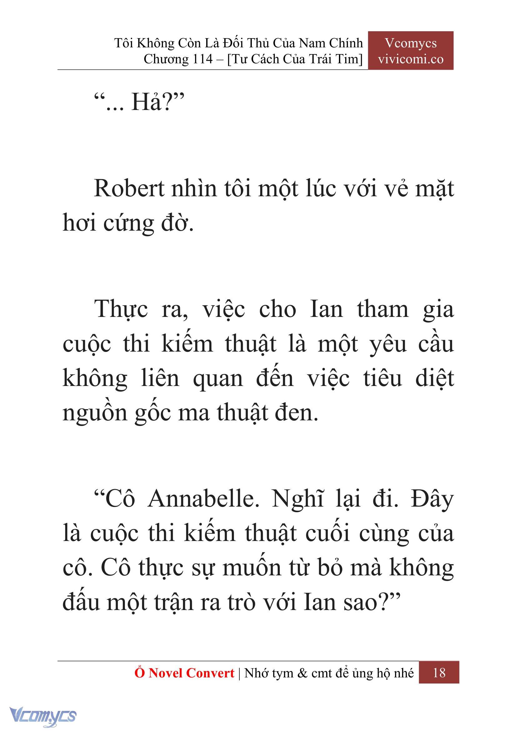 [Novel] Tôi Không Còn Là Đối Thủ Của Nam Chính Chap 114 - Trang 2