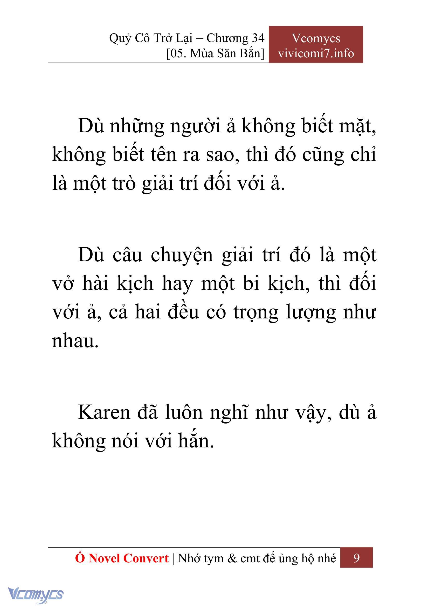 [Novel] Quý Cô Trở Lại Chap 34 - Trang 2