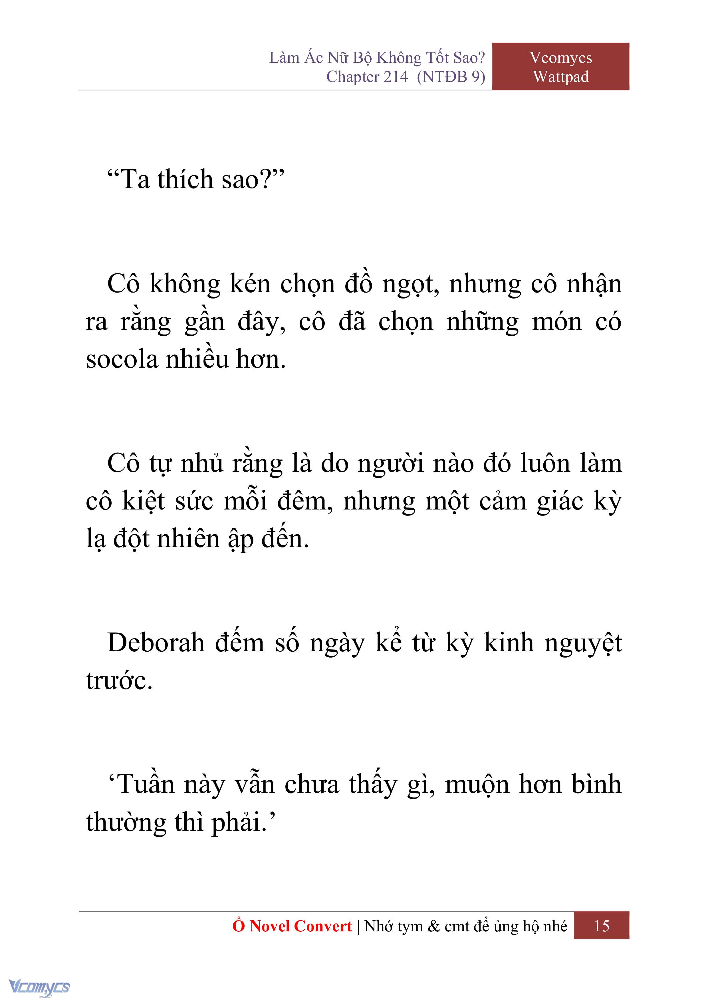 [Novel] Làm Ác Nữ Bộ Không Tốt Sao? Chap 214 - Trang 2