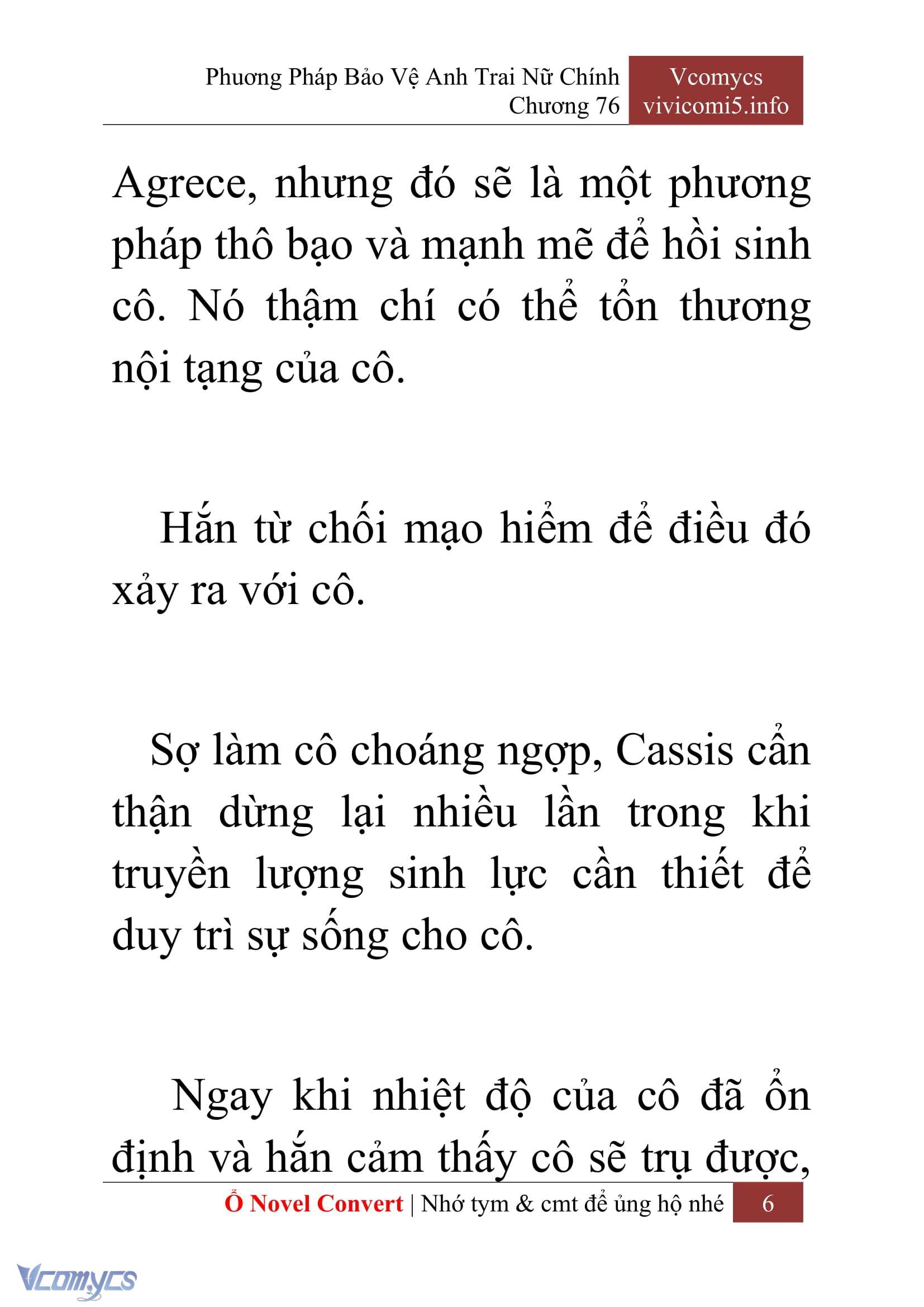 [Novel] Phương Pháp Bảo Vệ Anh Trai Nữ Chính Chap 76 - Trang 2