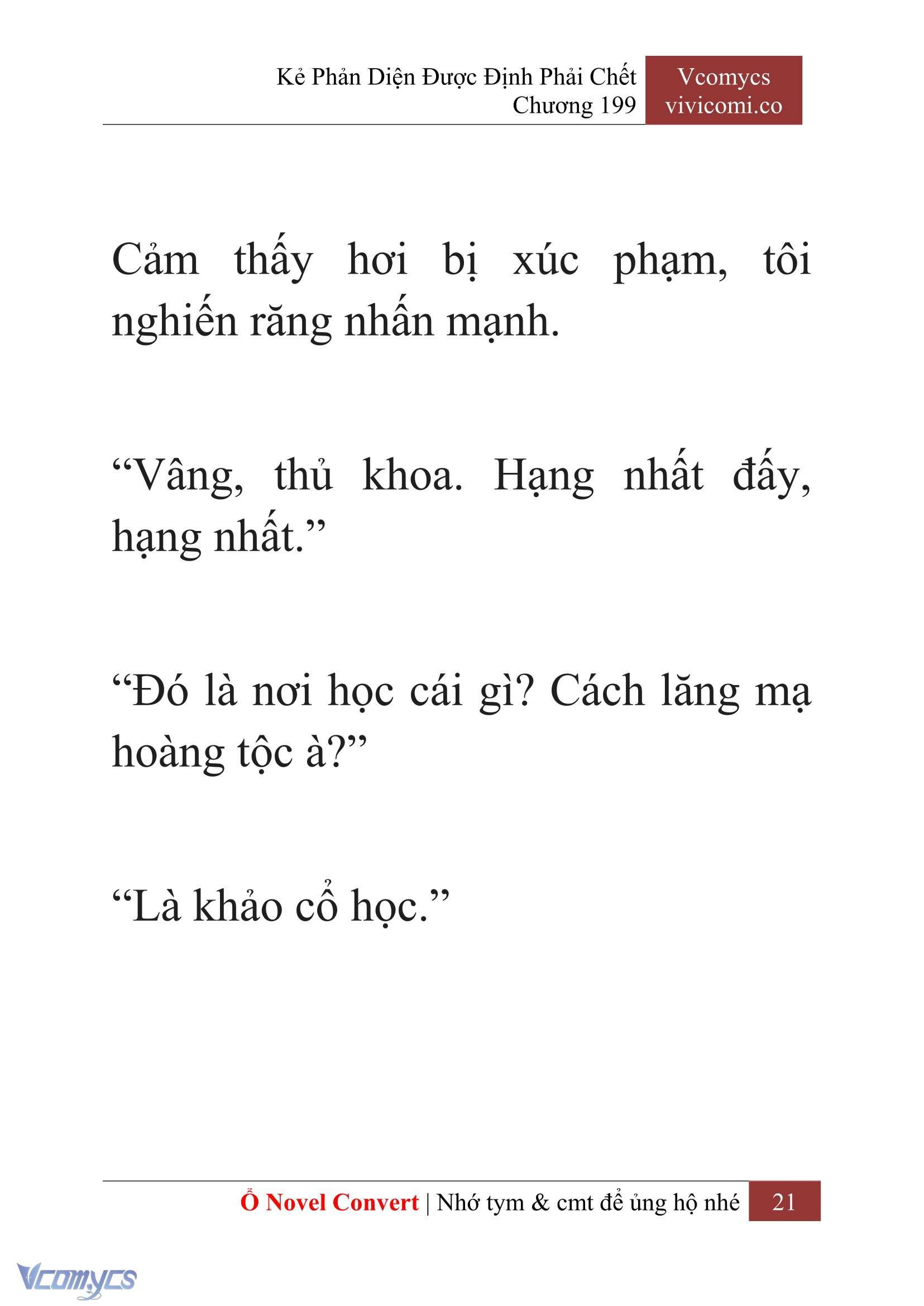 [Novel] Kẻ Phản Diện Được Định Phải Chết Chap 199 - Trang 2