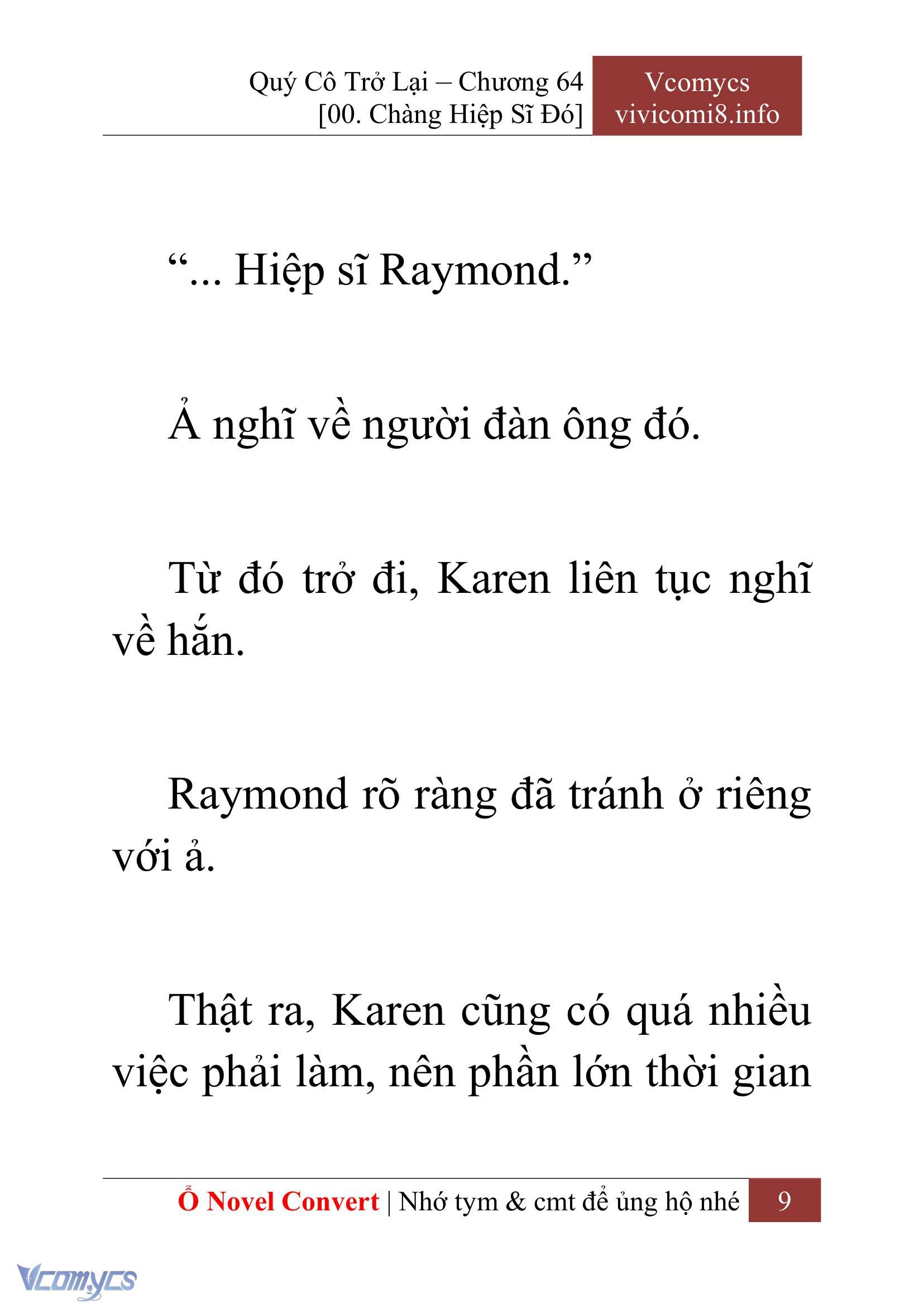 [Novel] Quý Cô Trở Lại Chap 64 - Trang 2
