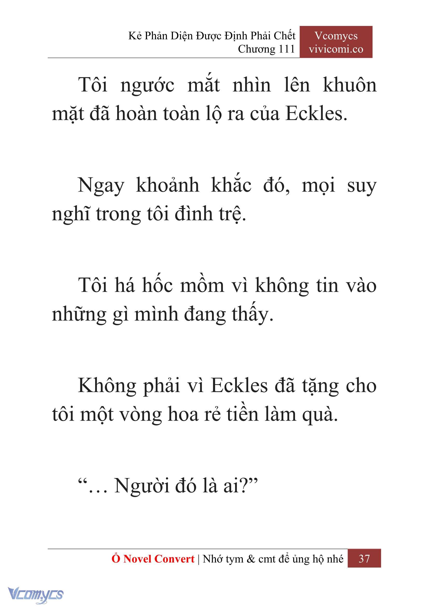 [Novel] Kẻ Phản Diện Được Định Phải Chết Chap 111 - Trang 2