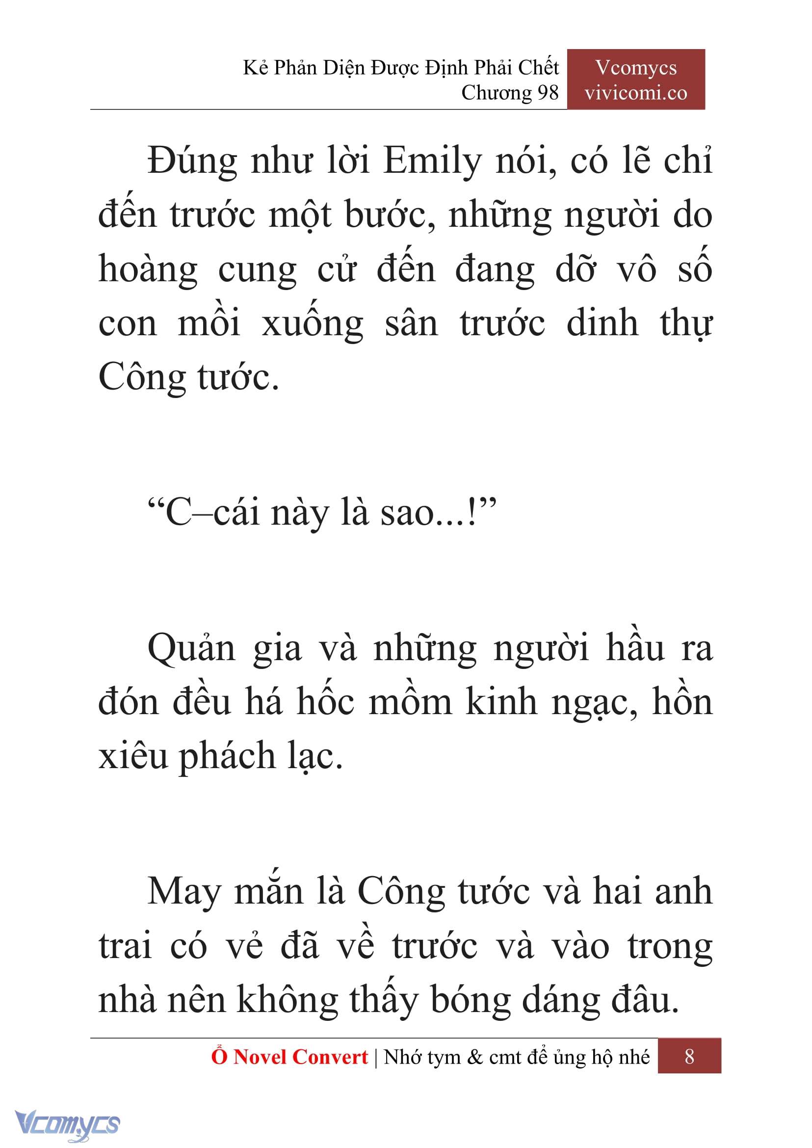 [Novel] Kẻ Phản Diện Được Định Phải Chết Chap 98 - Next Chap 99