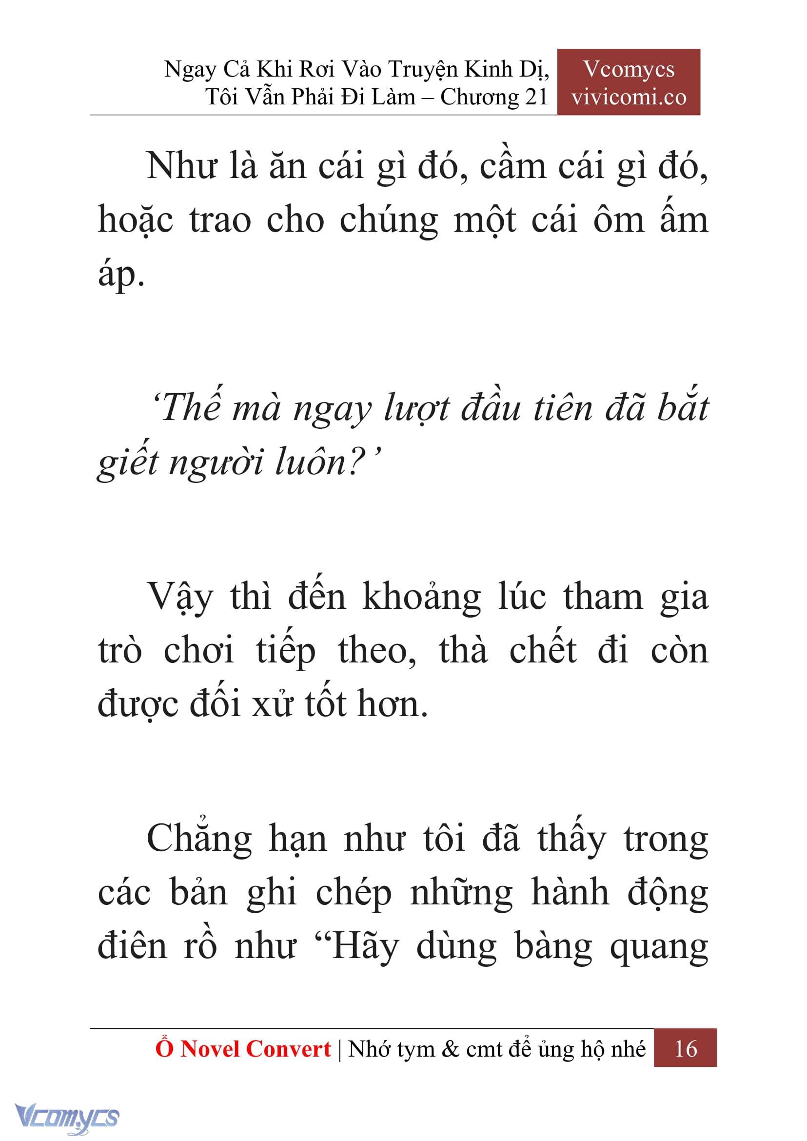 [Novel] Ngay Cả Khi Rơi Vào Truyện Kinh Dị, Tôi Vẫn Phải Đi Làm Chap 21 - Trang 2