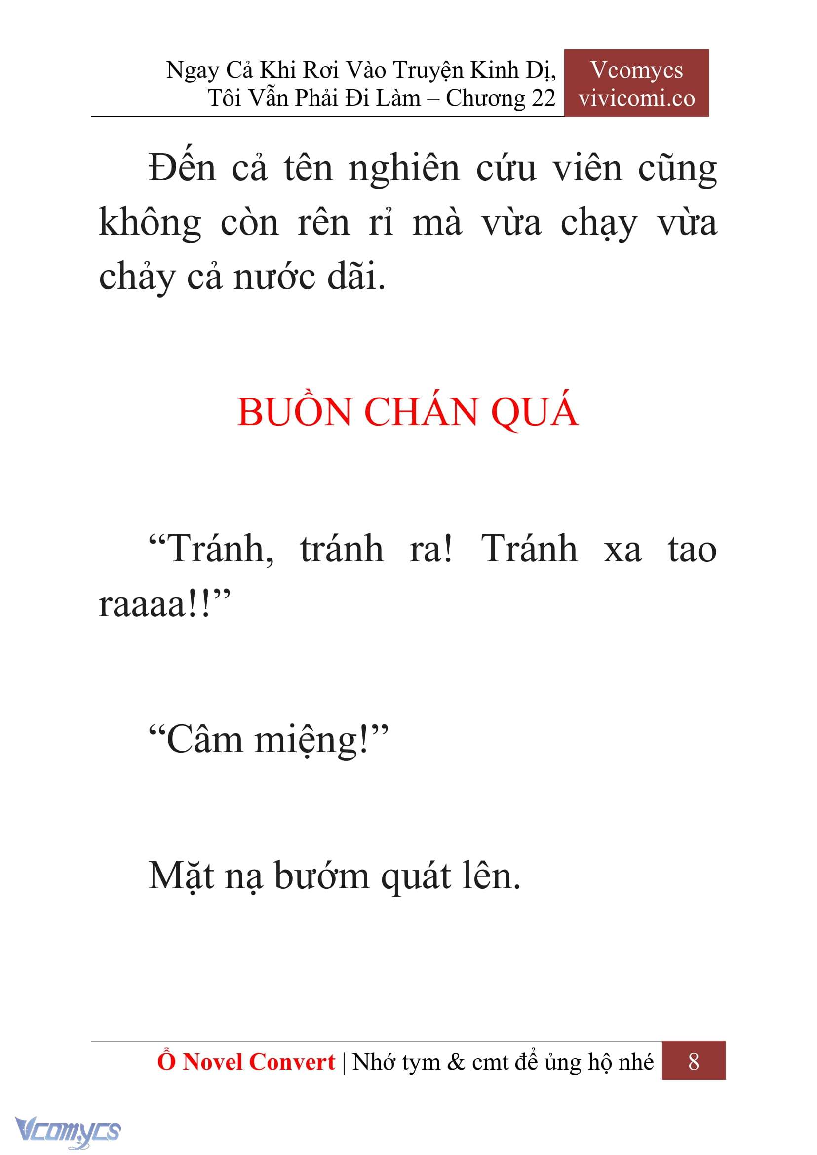[Novel] Ngay Cả Khi Rơi Vào Truyện Kinh Dị, Tôi Vẫn Phải Đi Làm Chap 22 - Trang 2