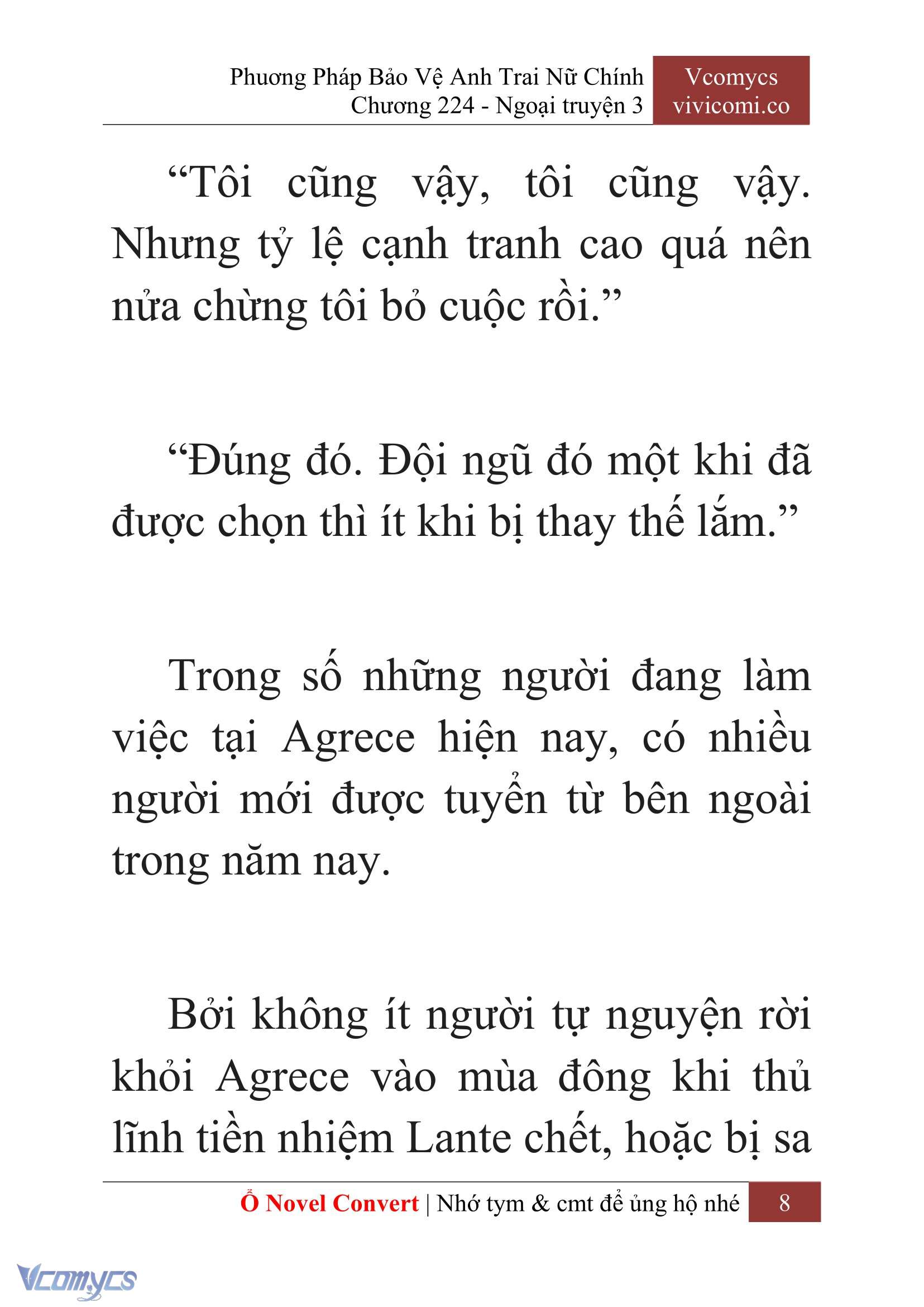 [Novel] Phương Pháp Bảo Vệ Anh Trai Nữ Chính Chap 224 - Trang 2