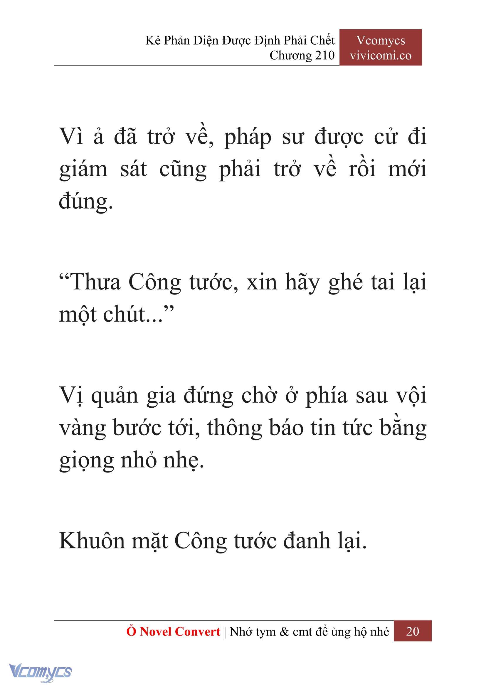 [Novel] Kẻ Phản Diện Được Định Phải Chết Chap 210 - Trang 2