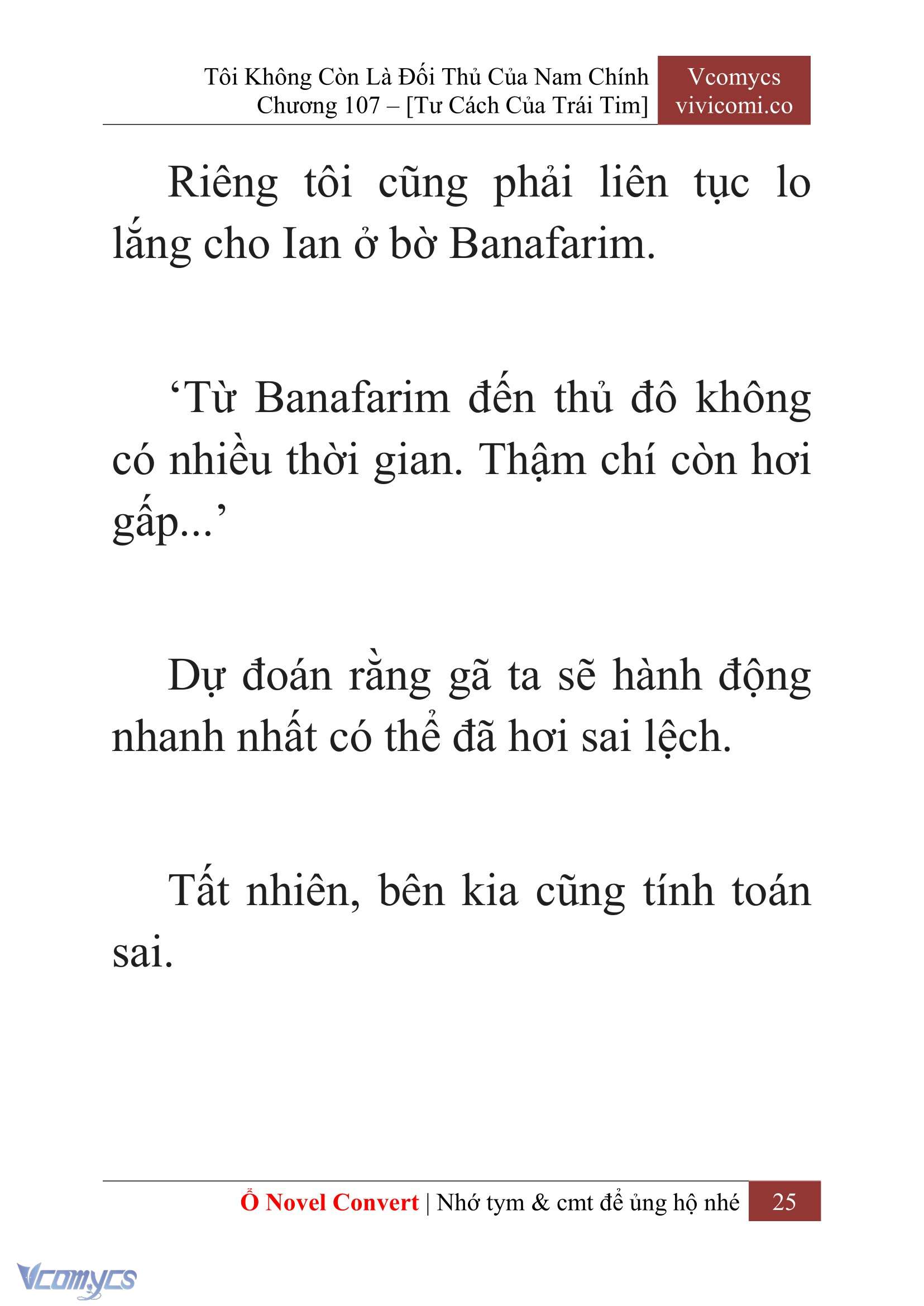 [Novel] Tôi Không Còn Là Đối Thủ Của Nam Chính Chap 107 - Trang 2