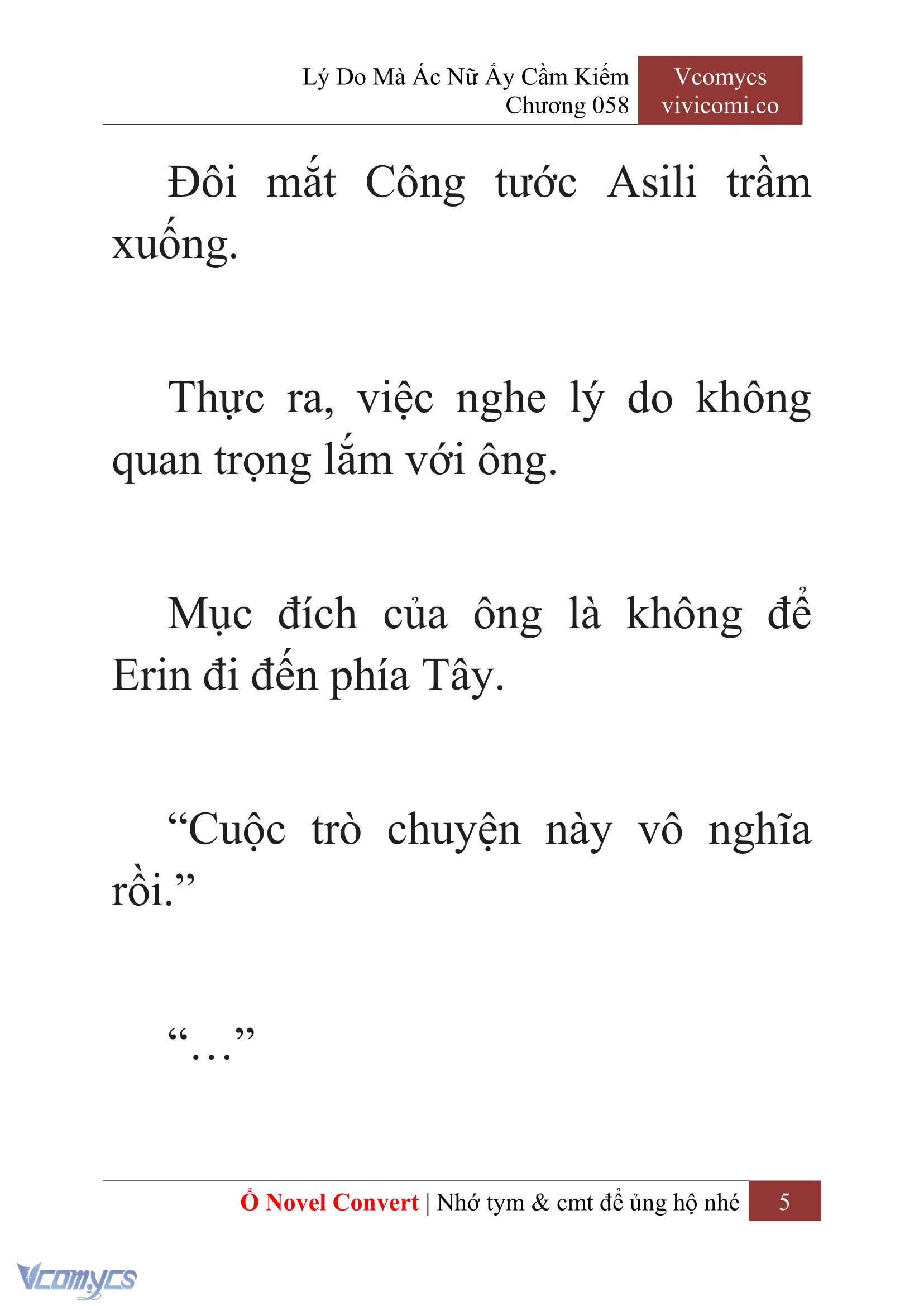 [Novel] Lý Do Mà Ác Nữ Ấy Cầm Kiếm Chap 58 - Next Chap 59