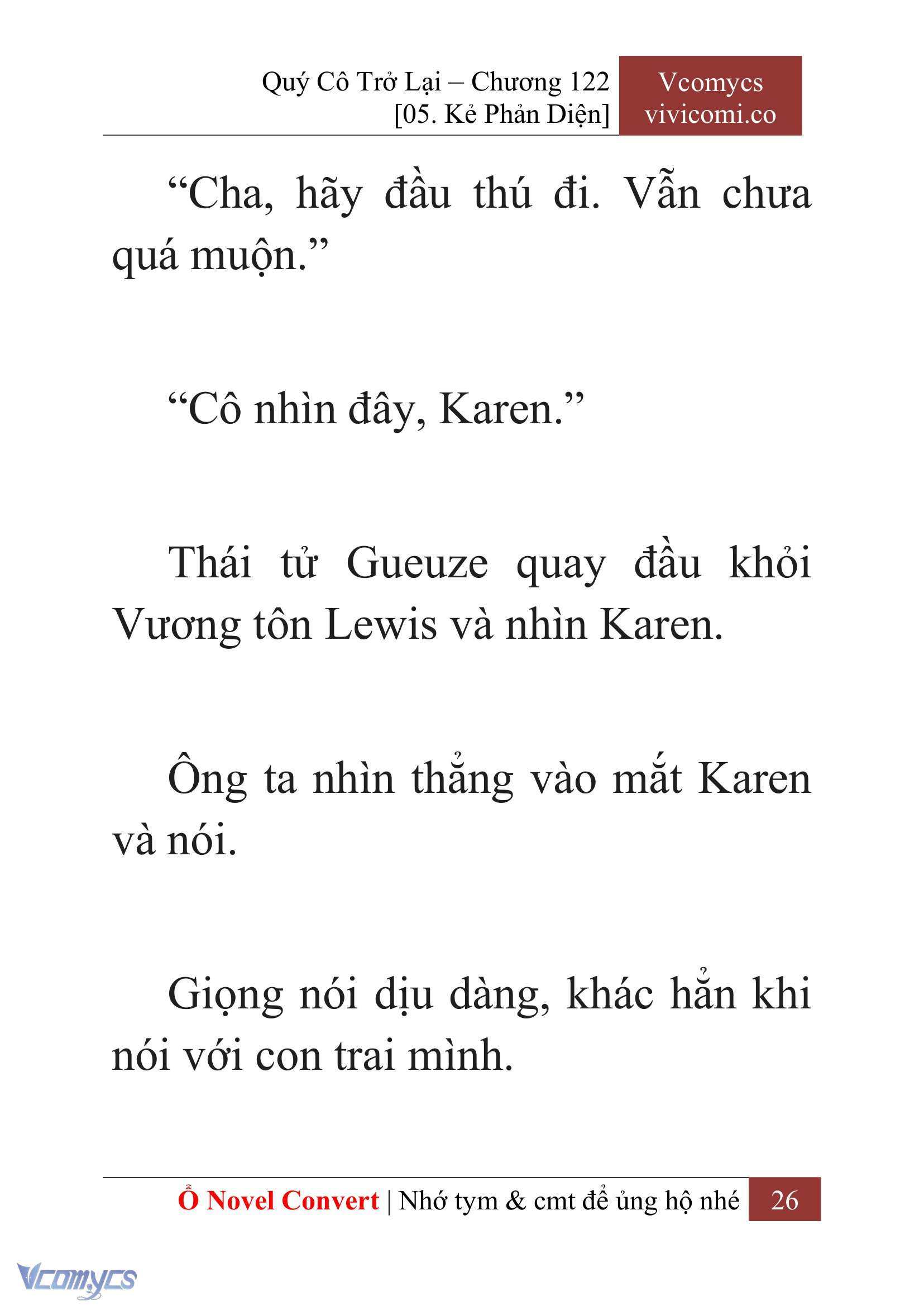 [Novel] Quý Cô Trở Lại Chap 122 - Trang 2