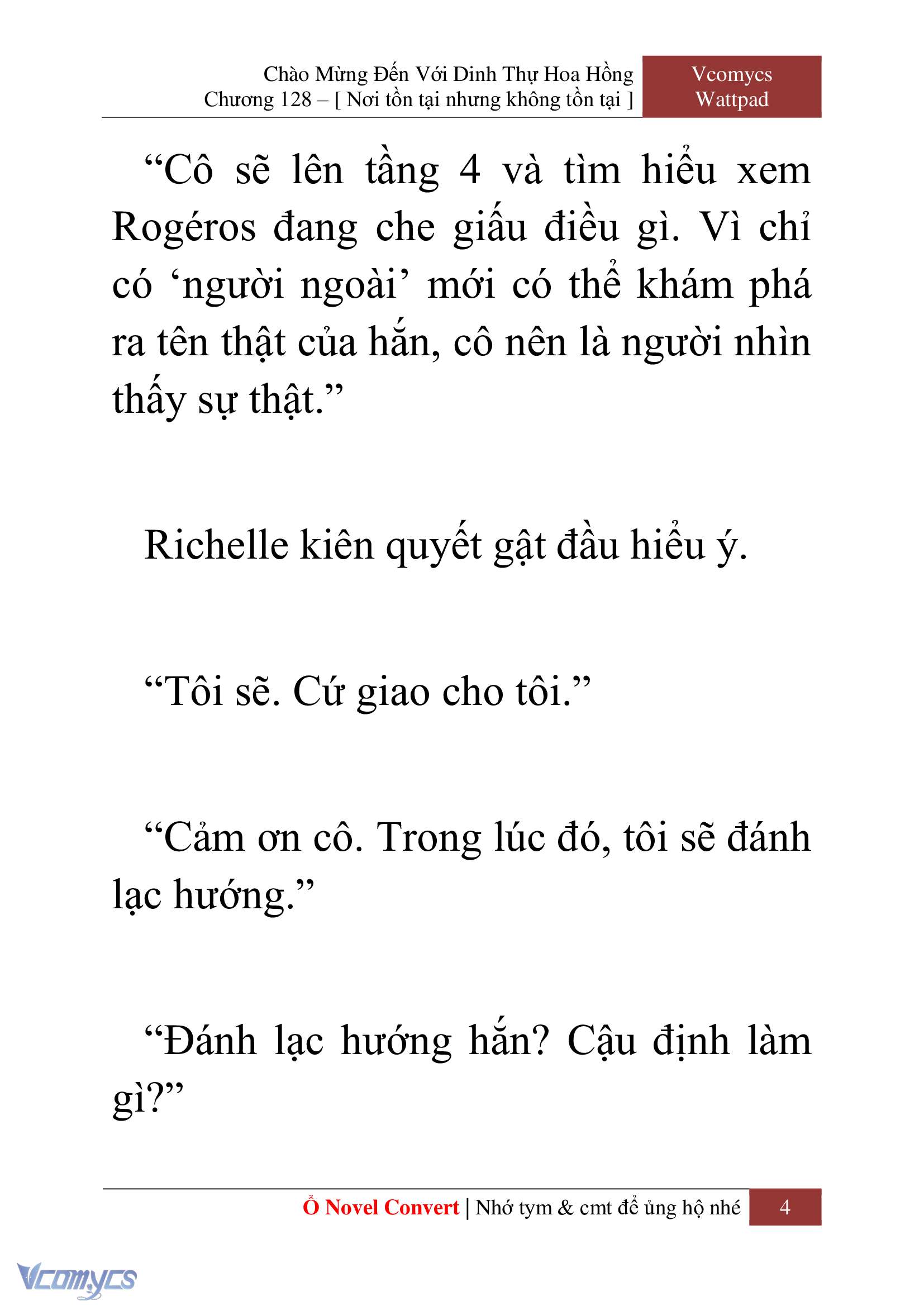 [Novel] Chào Mừng Đến Với Dinh Thự Hoa Hồng Chap 128 - Trang 2