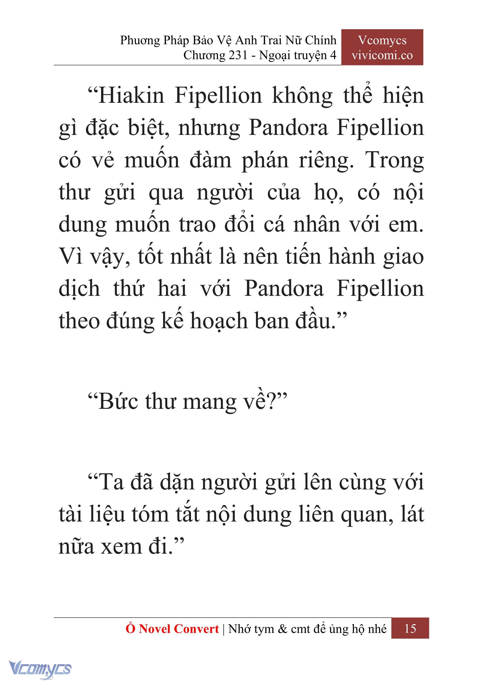 [Novel] Phương Pháp Bảo Vệ Anh Trai Nữ Chính Chap 231 - Trang 2
