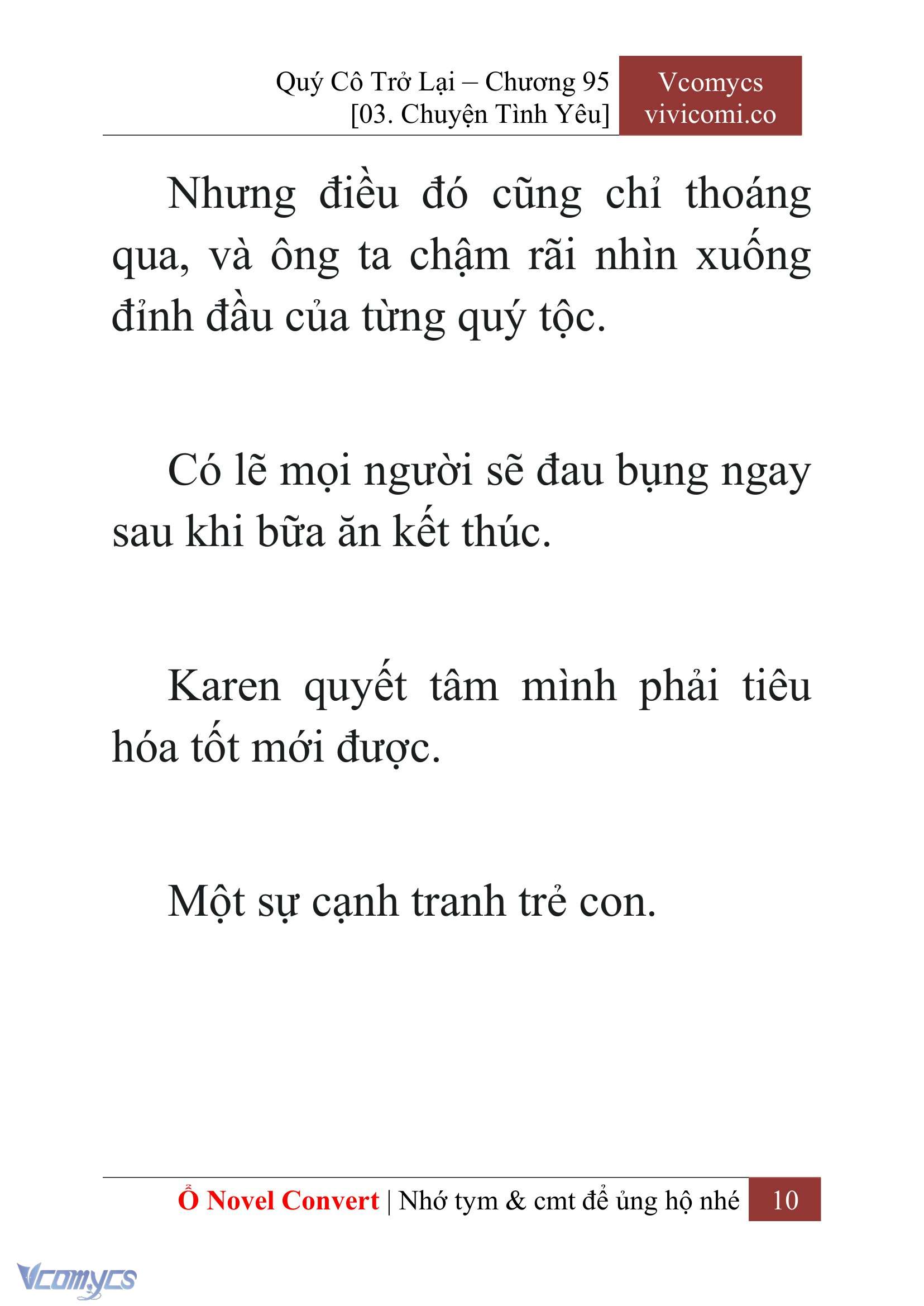 [Novel] Quý Cô Trở Lại Chap 95 - Trang 2
