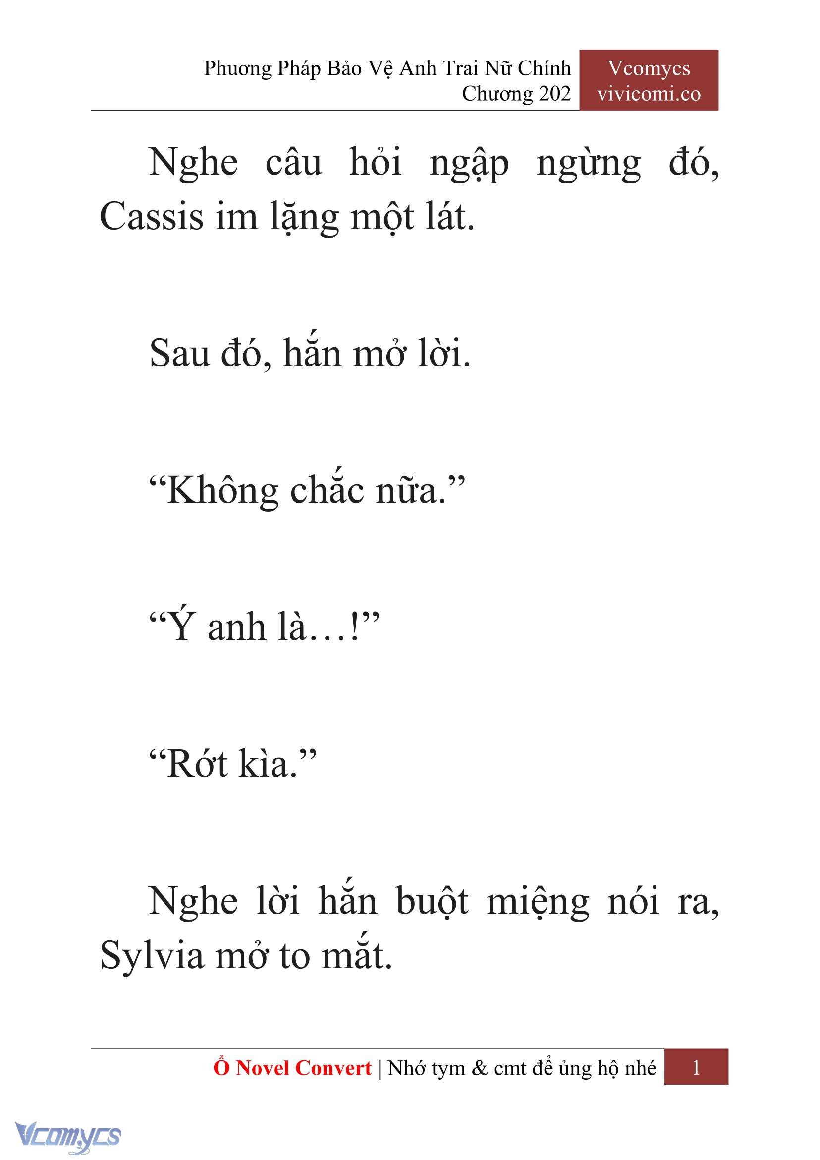 [Novel] Phương Pháp Bảo Vệ Anh Trai Nữ Chính Chap 202 - Trang 2