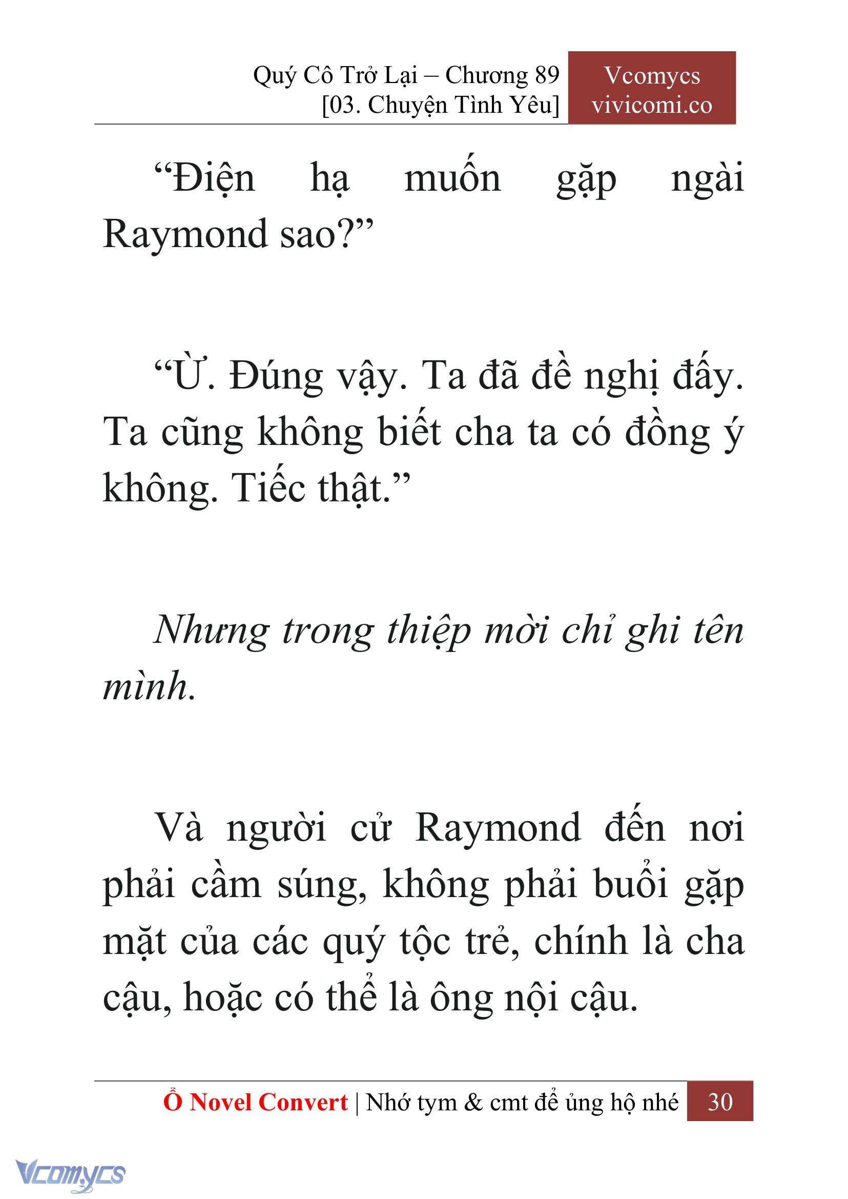 [Novel] Quý Cô Trở Lại Chap 89 - Trang 2