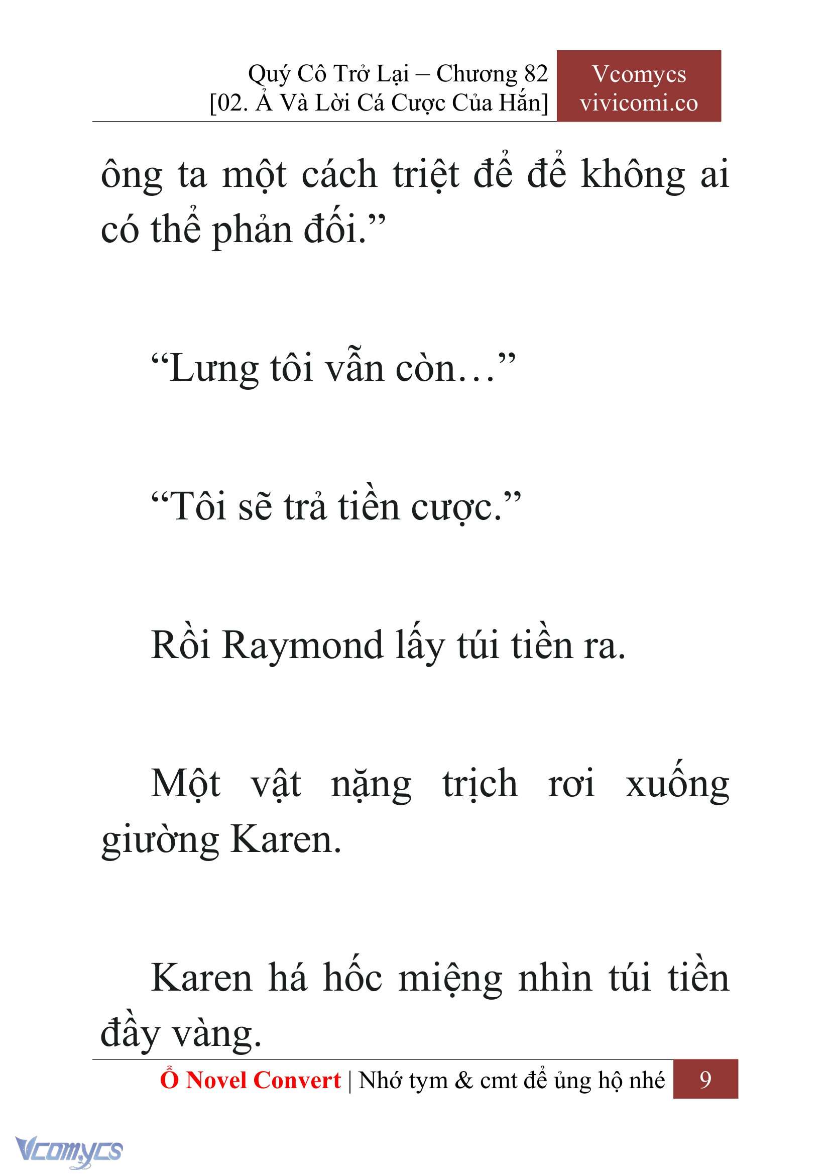 [Novel] Quý Cô Trở Lại Chap 82 - Trang 2