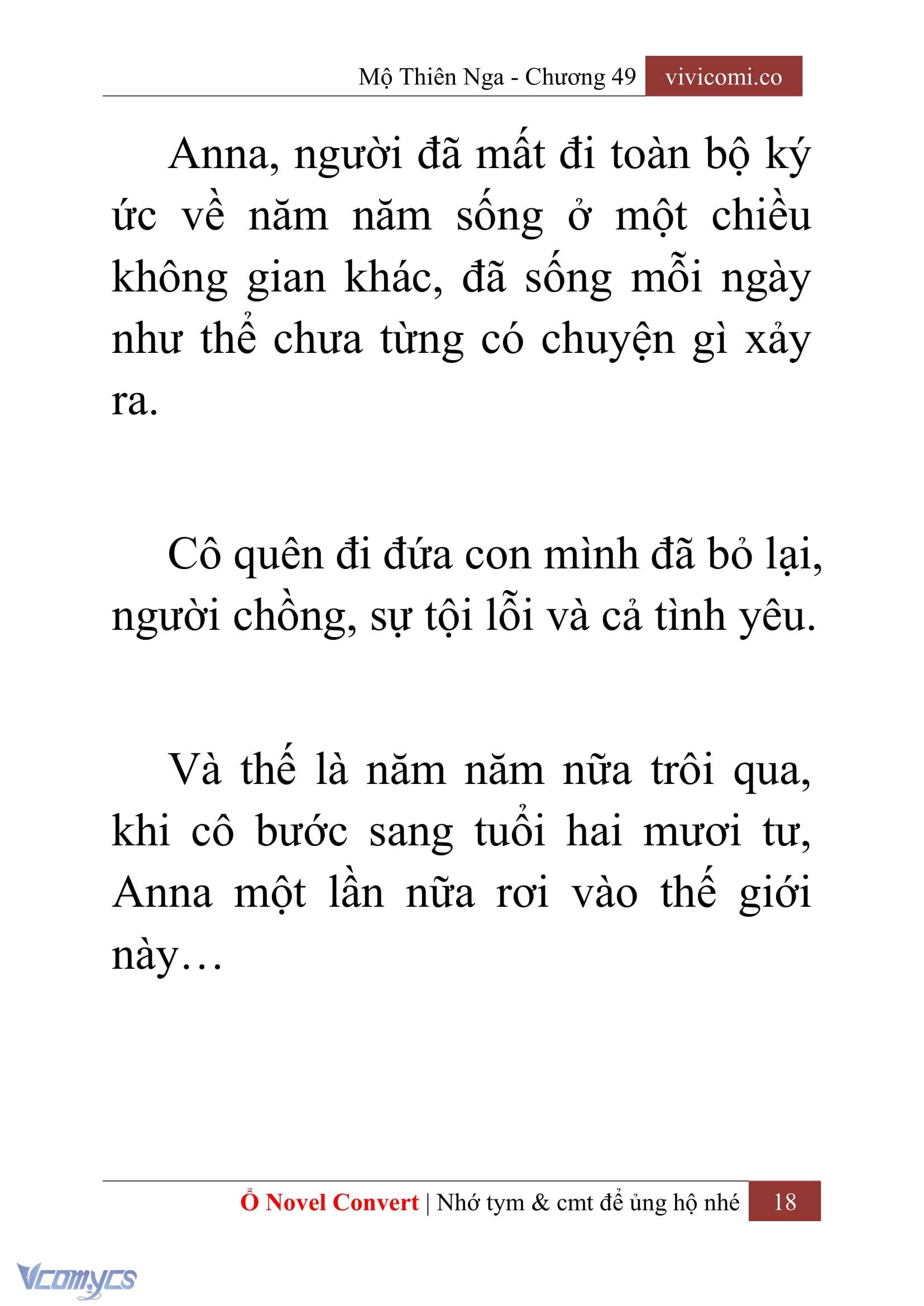 [Novel] Mộ Thiên Nga Chap 49 - Trang 2