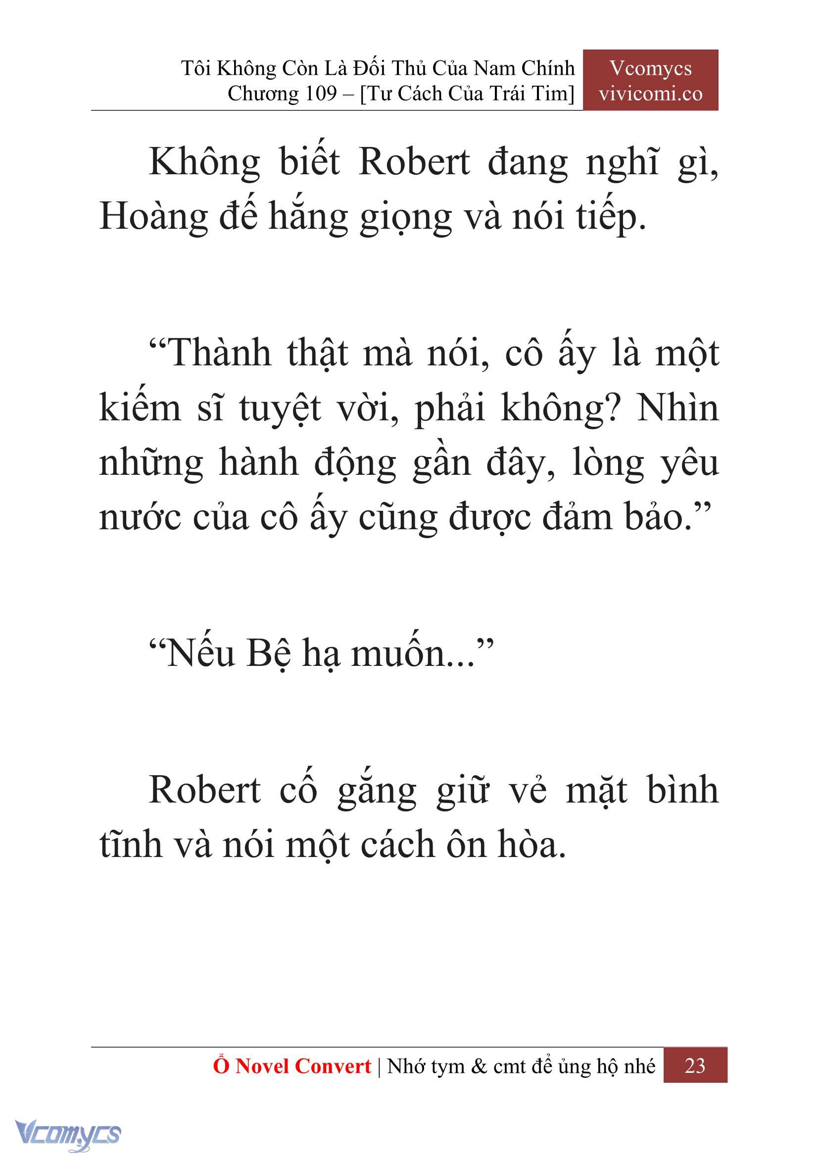 [Novel] Tôi Không Còn Là Đối Thủ Của Nam Chính Chap 109 - Trang 2