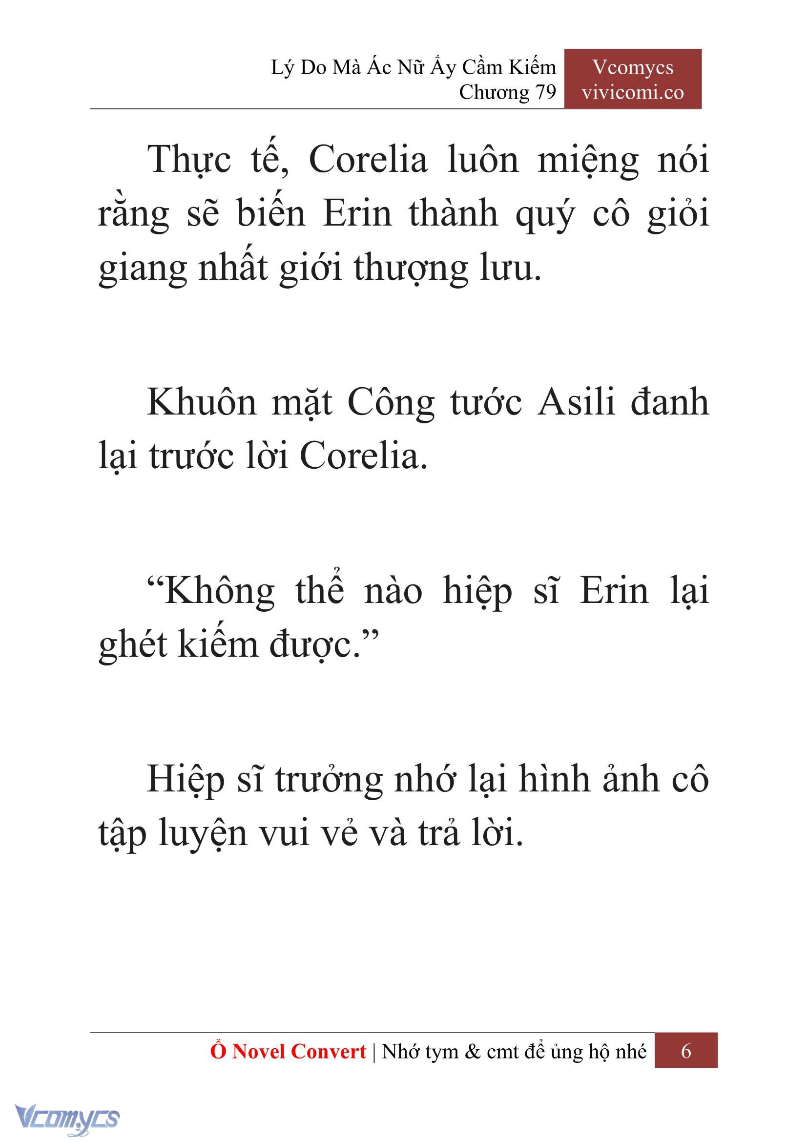[Novel] Lý Do Mà Ác Nữ Ấy Cầm Kiếm Chap 79 - Next Chap 80